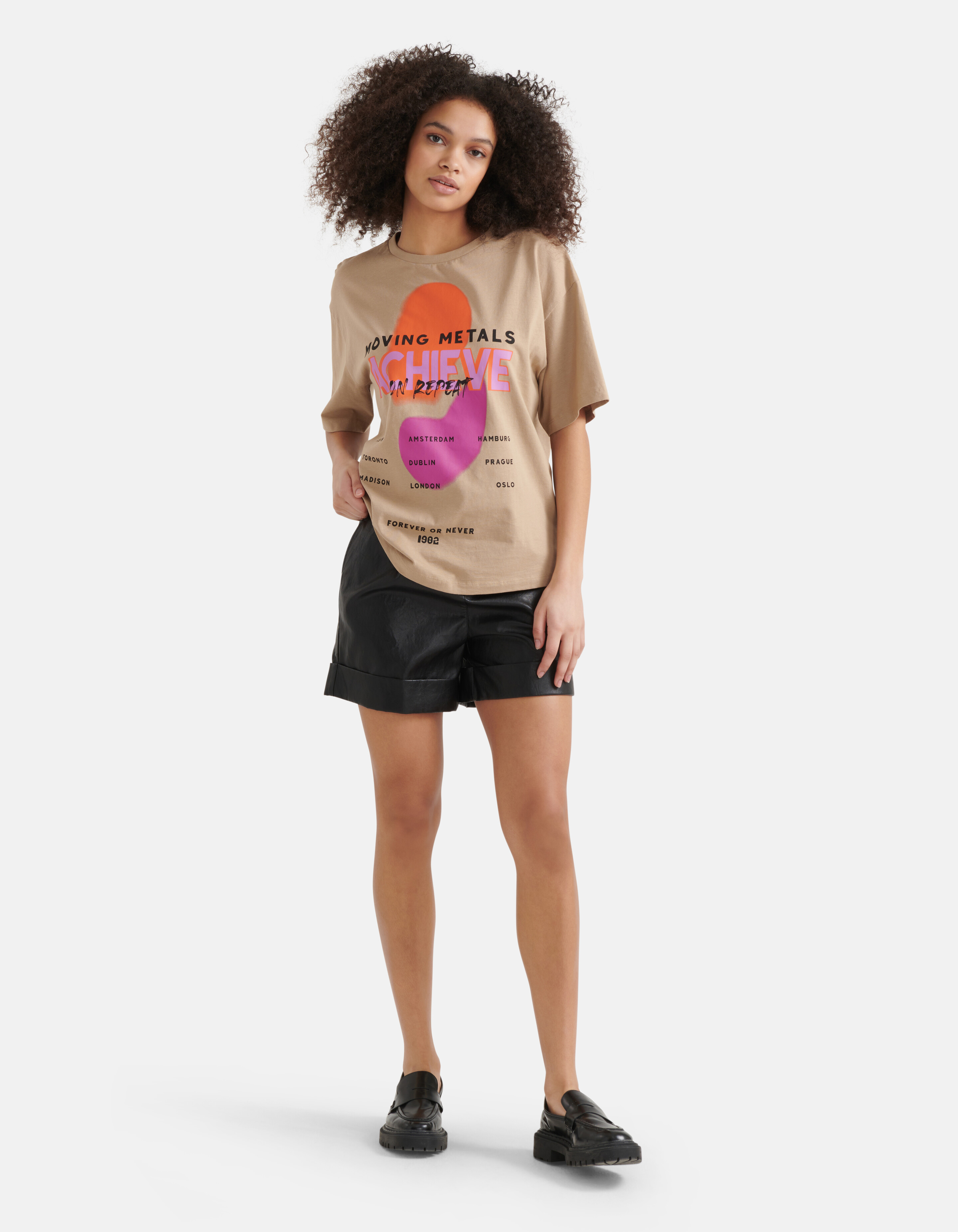 Kunstwerk T-shirt Sand SHOEBY WOMEN