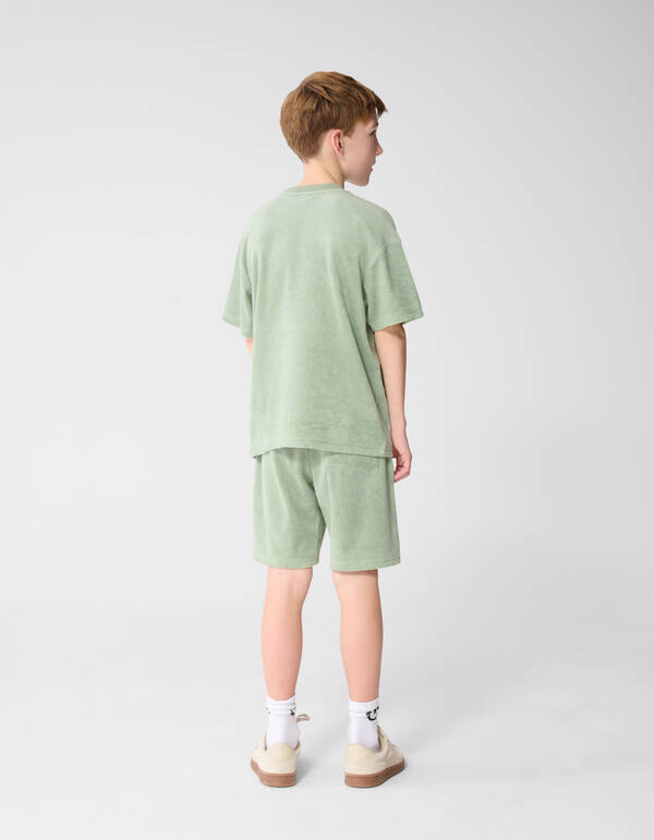 Frottier-Shorts Hellgr&uuml;n SHOEBY BOYS