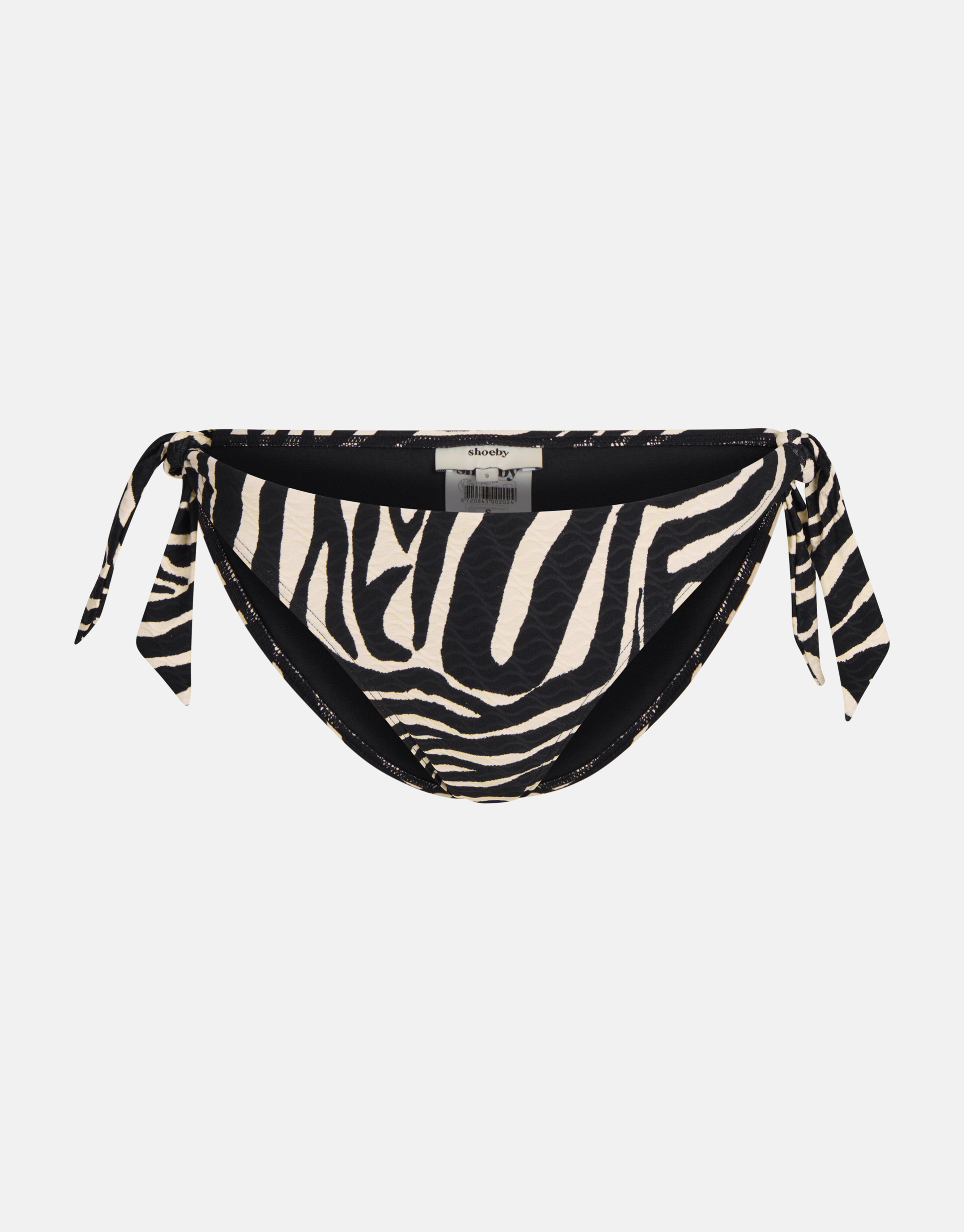 Zebra Print Bikini Bottom Schwarz/Weiß SHOEBY ACCESSOIRES