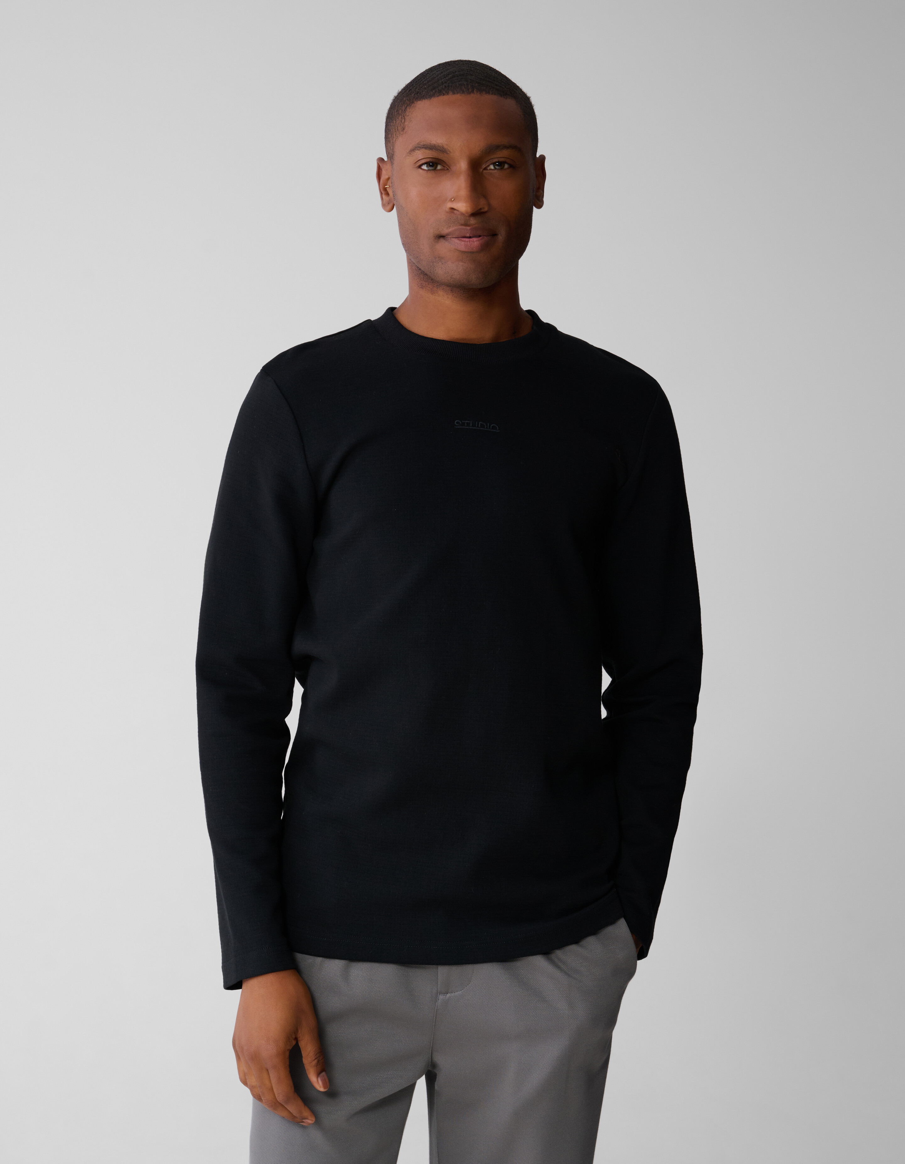 Studio Struktur T-Shirt Schwarz SHOEBY MEN