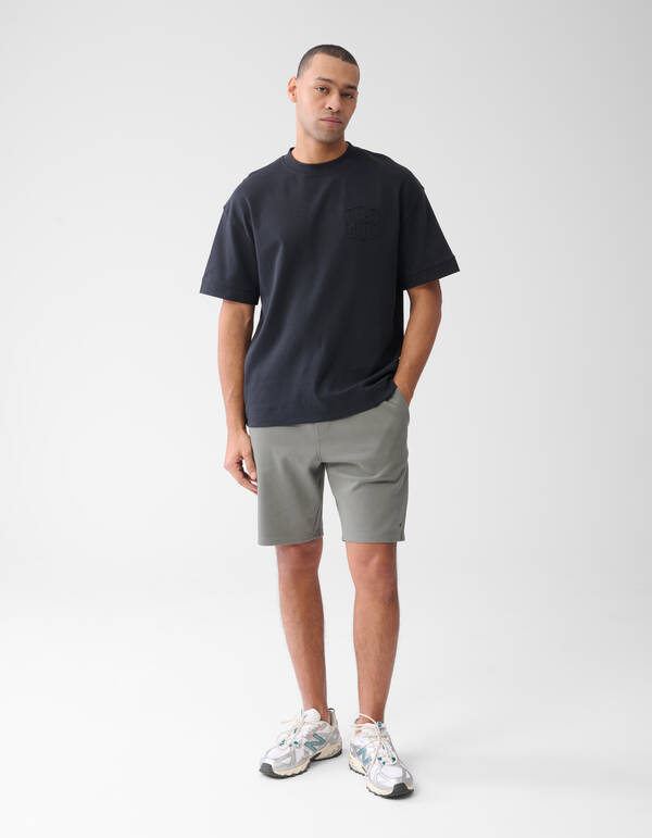 Stickerei-T-Shirt Dunkelblau SHOEBY MEN