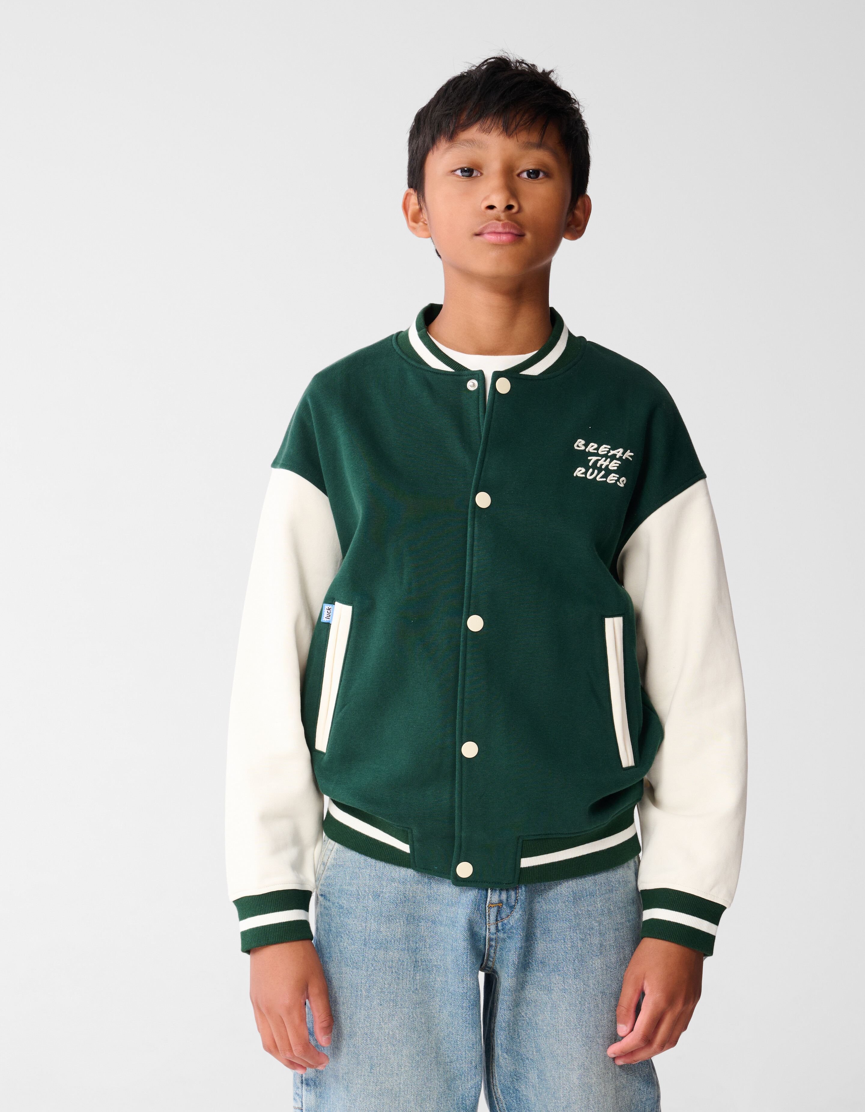 Varsity Bomberjacke Dunkelgrün SHOEBY BOYS