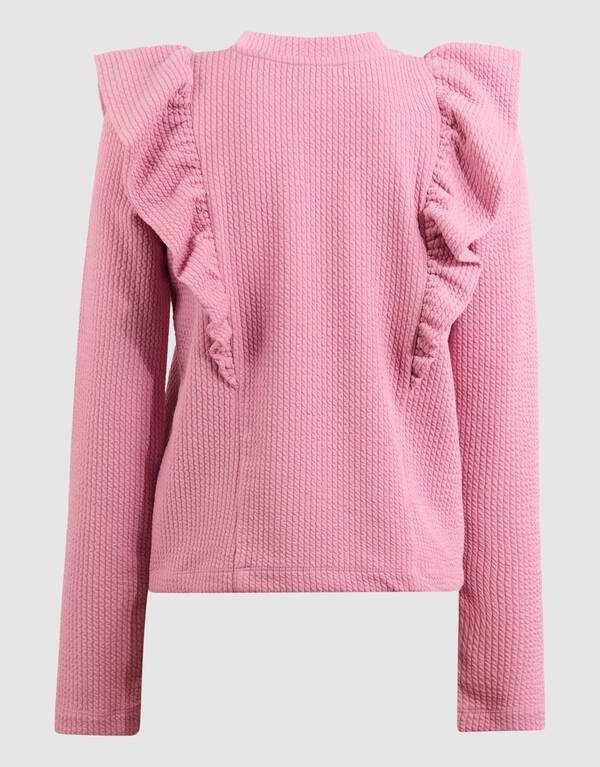 Struktur Rüschenoberteil Rosa SHOEBY GIRLS