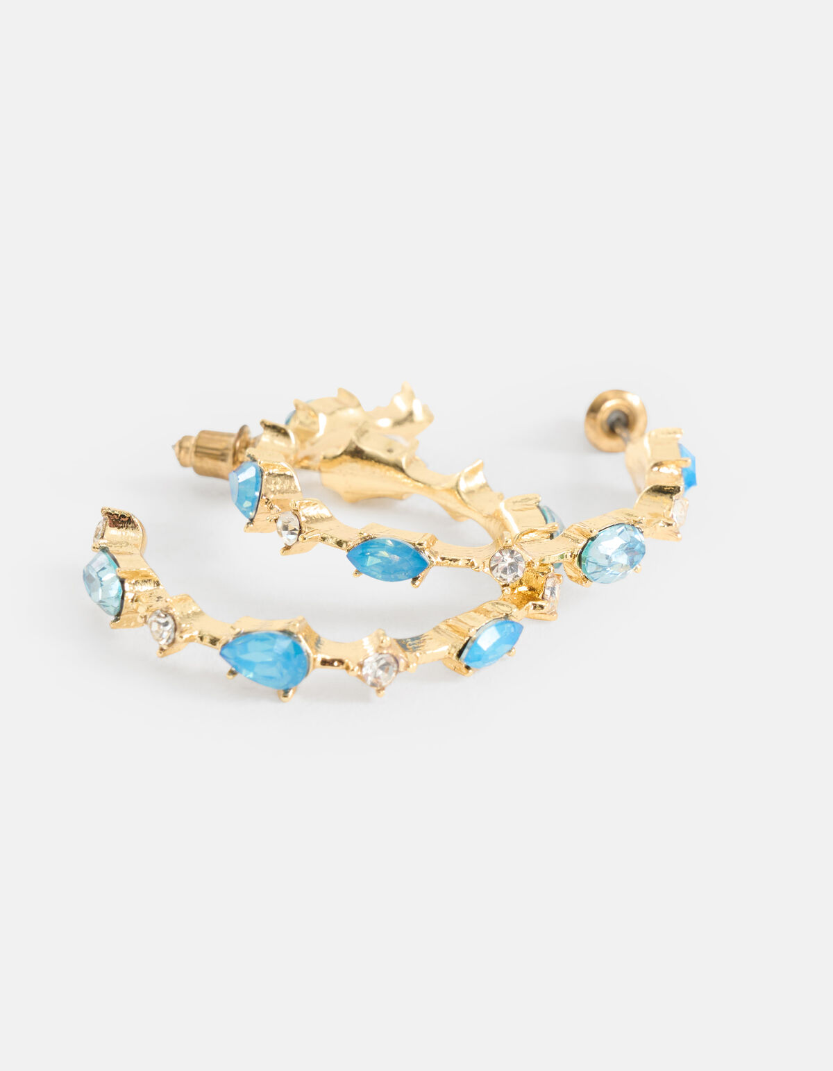 Farbige Stein-Ohrringe Blau SHOEBY ACCESSOIRES