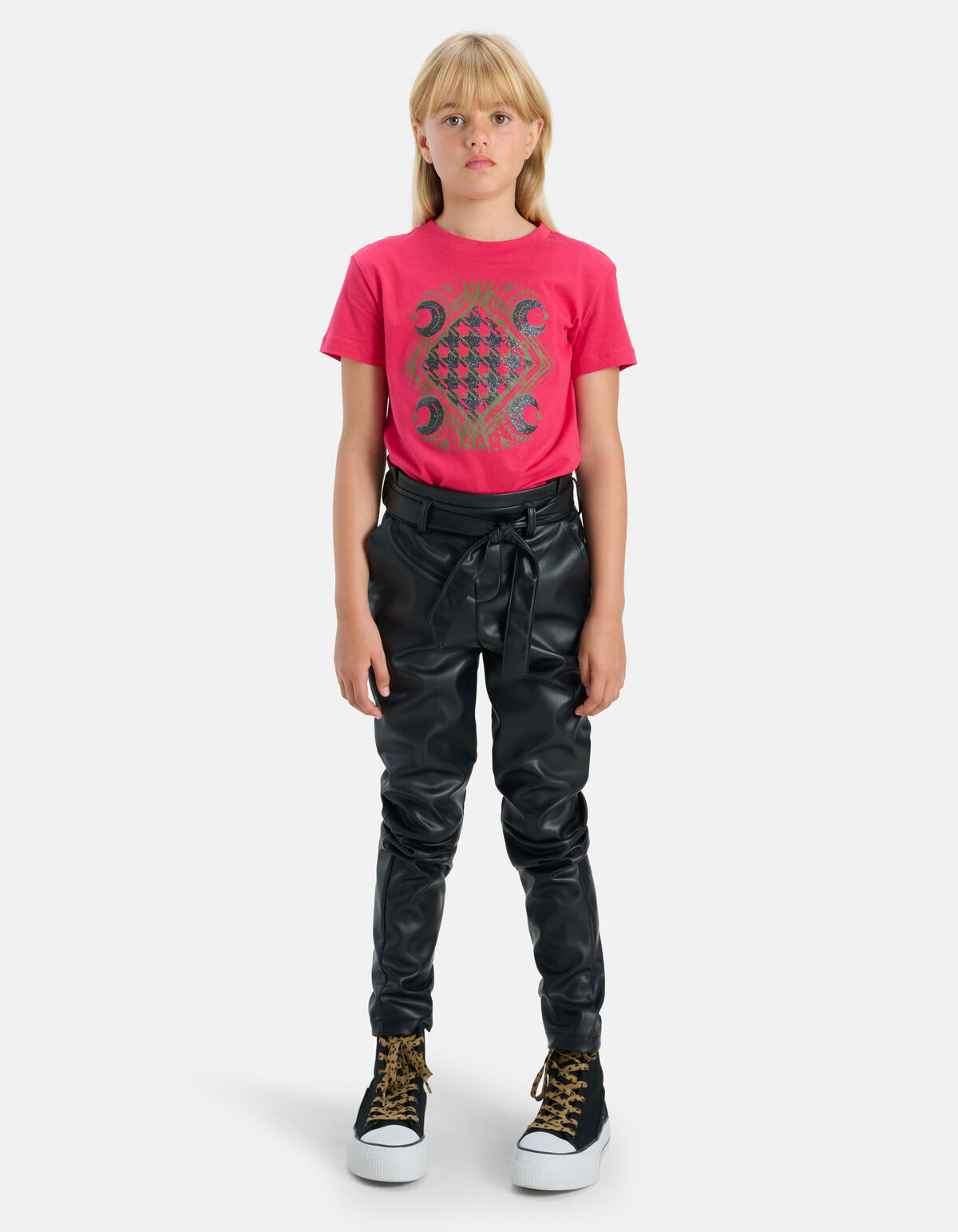 Rosa T-Shirt mit Aufdruck SHOEBY GIRLS