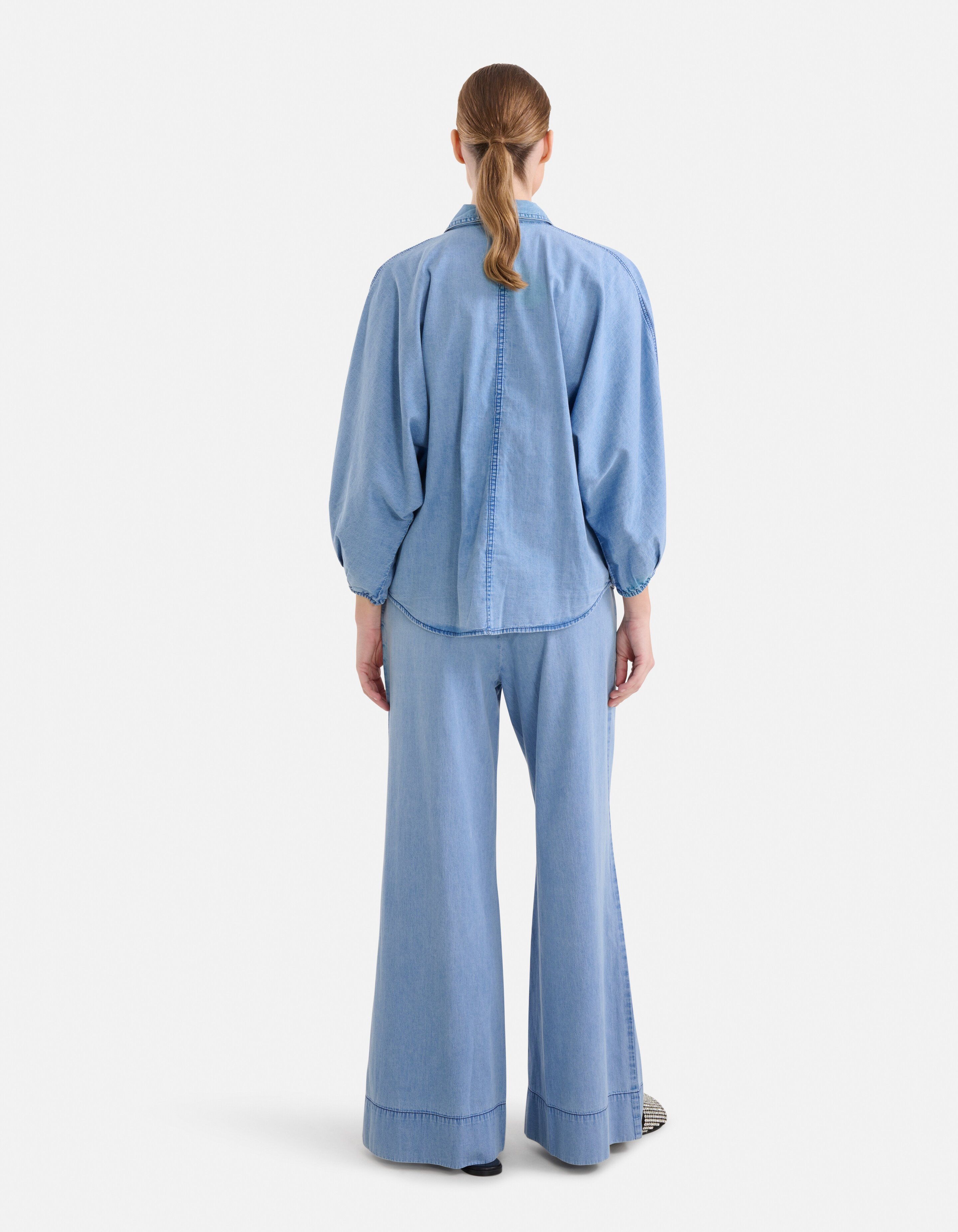 Bow Blouse Blauw By Mieke SHOEBY WOMEN