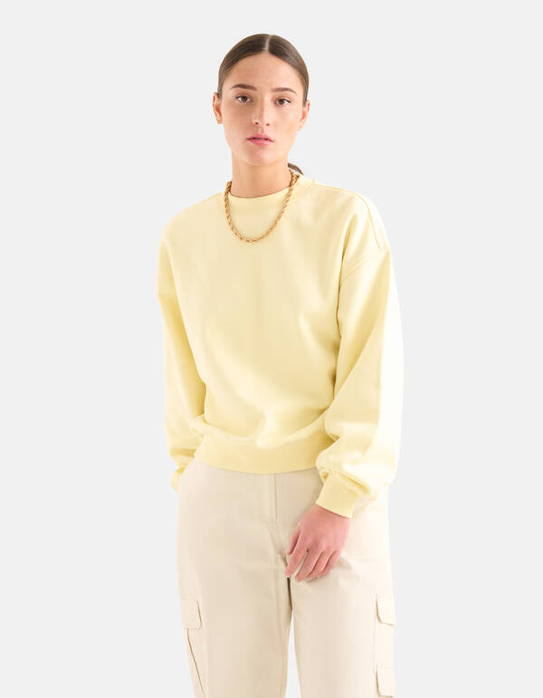 Basic Pullover Hellgelb SHOEBY WOMEN