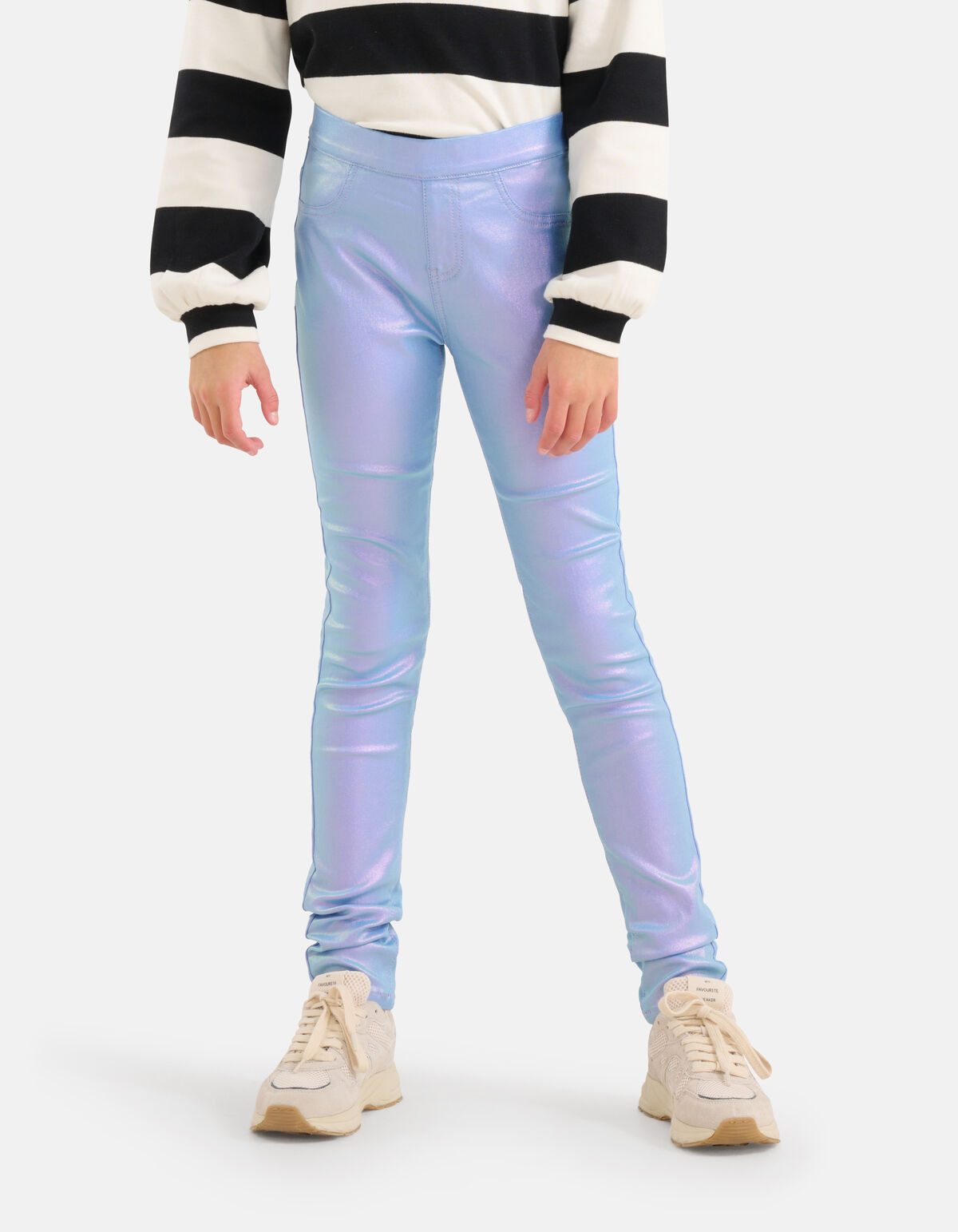 Holographisch beschichtete Treggings Hellviolett SHOEBY GIRLS