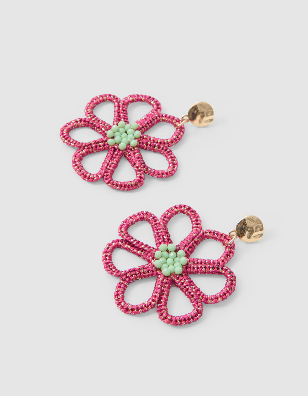 Perlenblumen-Ohrringe Rosa SHOEBY ACCESSOIRES