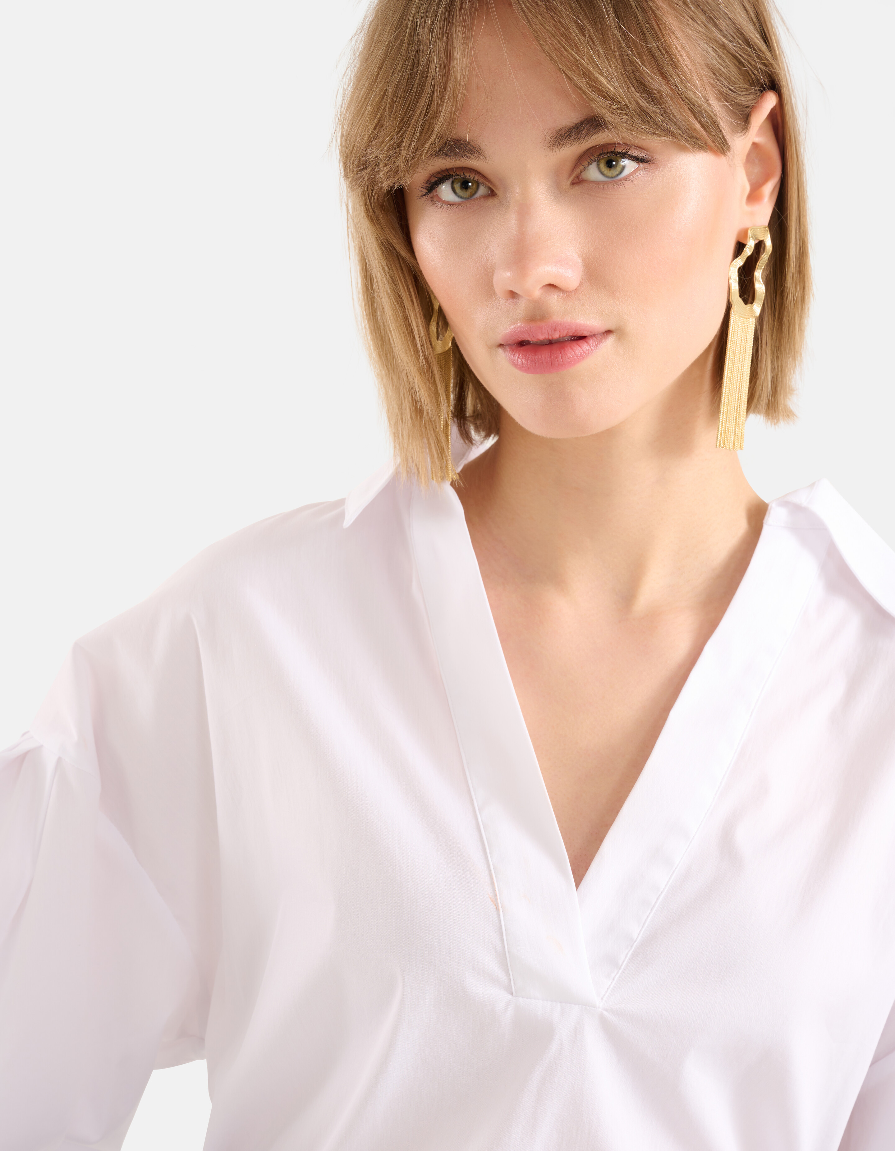 Popeline-Bluse Weiß SHOEBY WOMEN