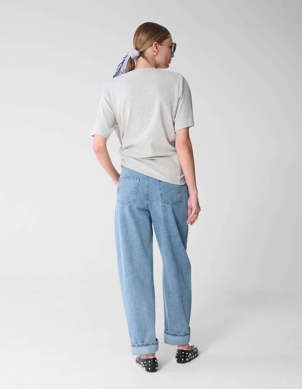 Knoten T-Shirt Hellgrau Von Mieke SHOEBY WOMEN