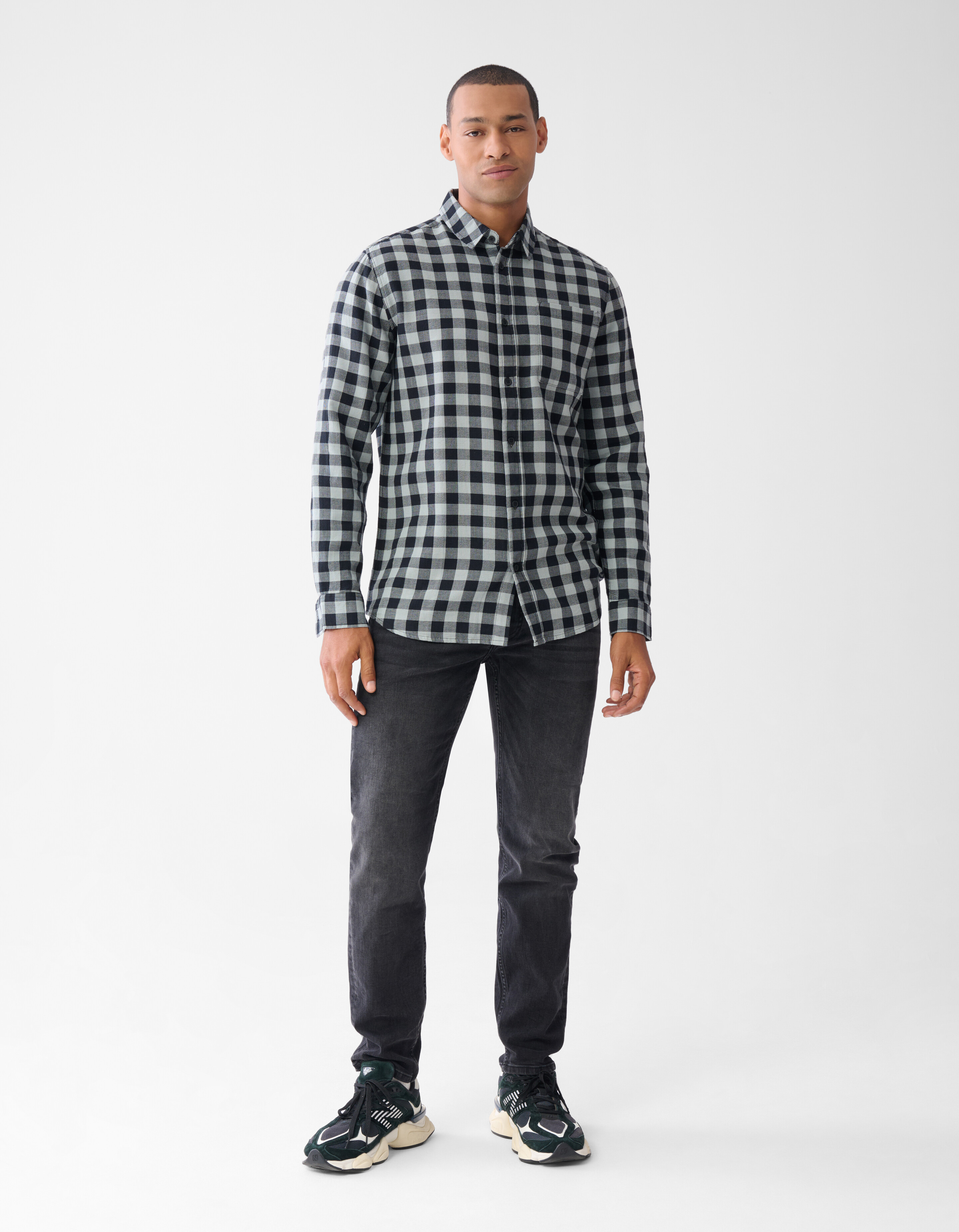 Blocked Shirt Schwarz SHOEBY MEN