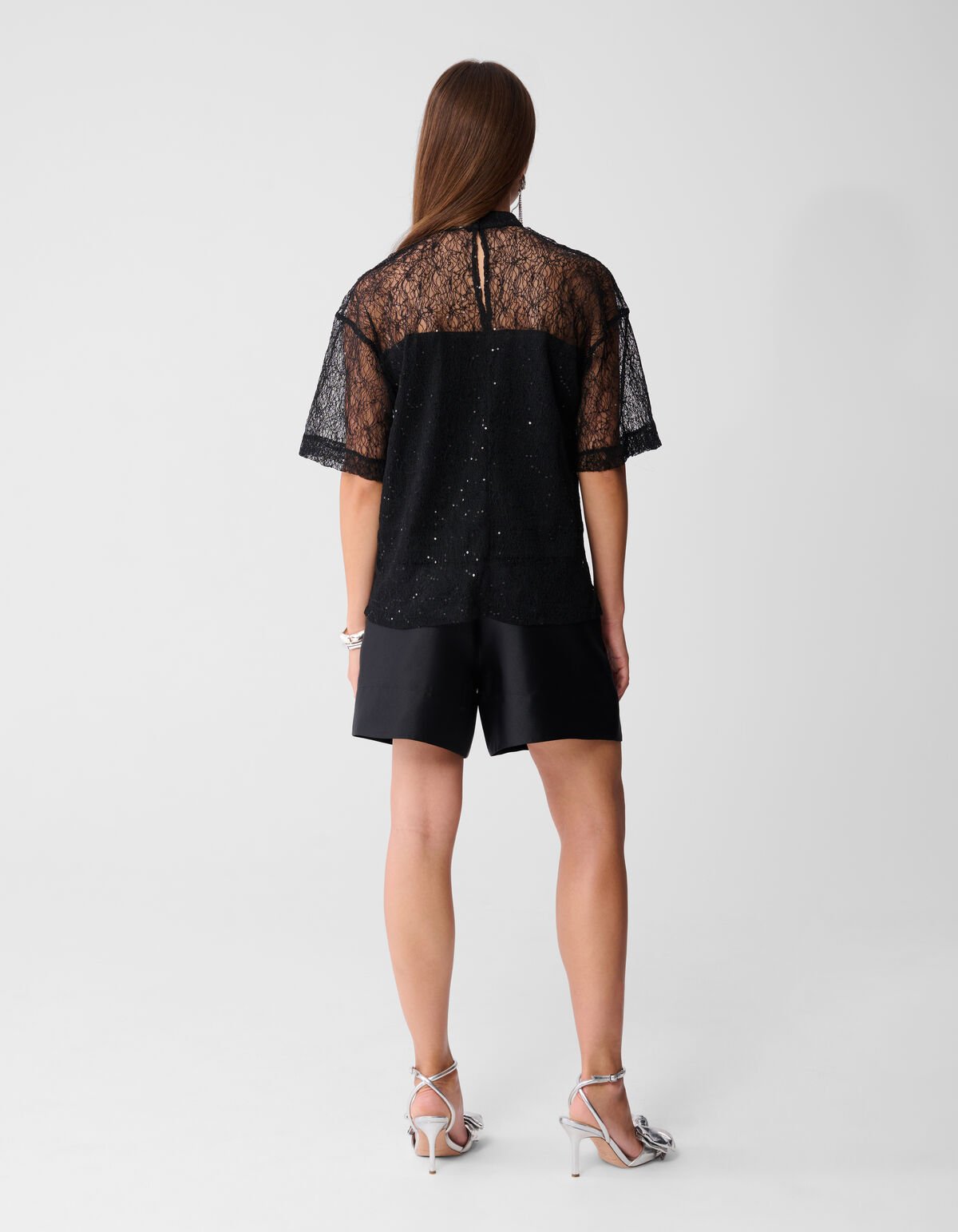 Kanten T-Shirt Schwarz SHOEBY WOMEN