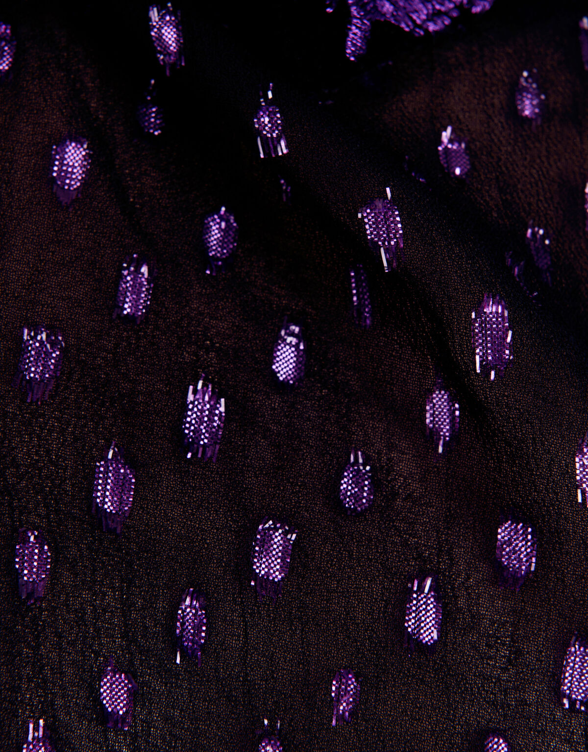 Lurex-Glitzer-Bluse Schwarz SHOEBY GIRLS