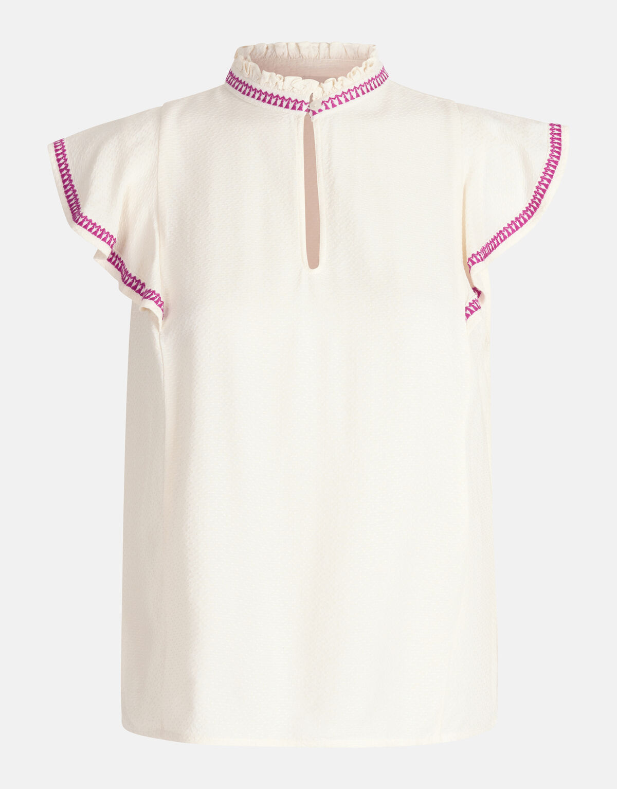 Besticktes Top Off White SHOEBY WOMEN