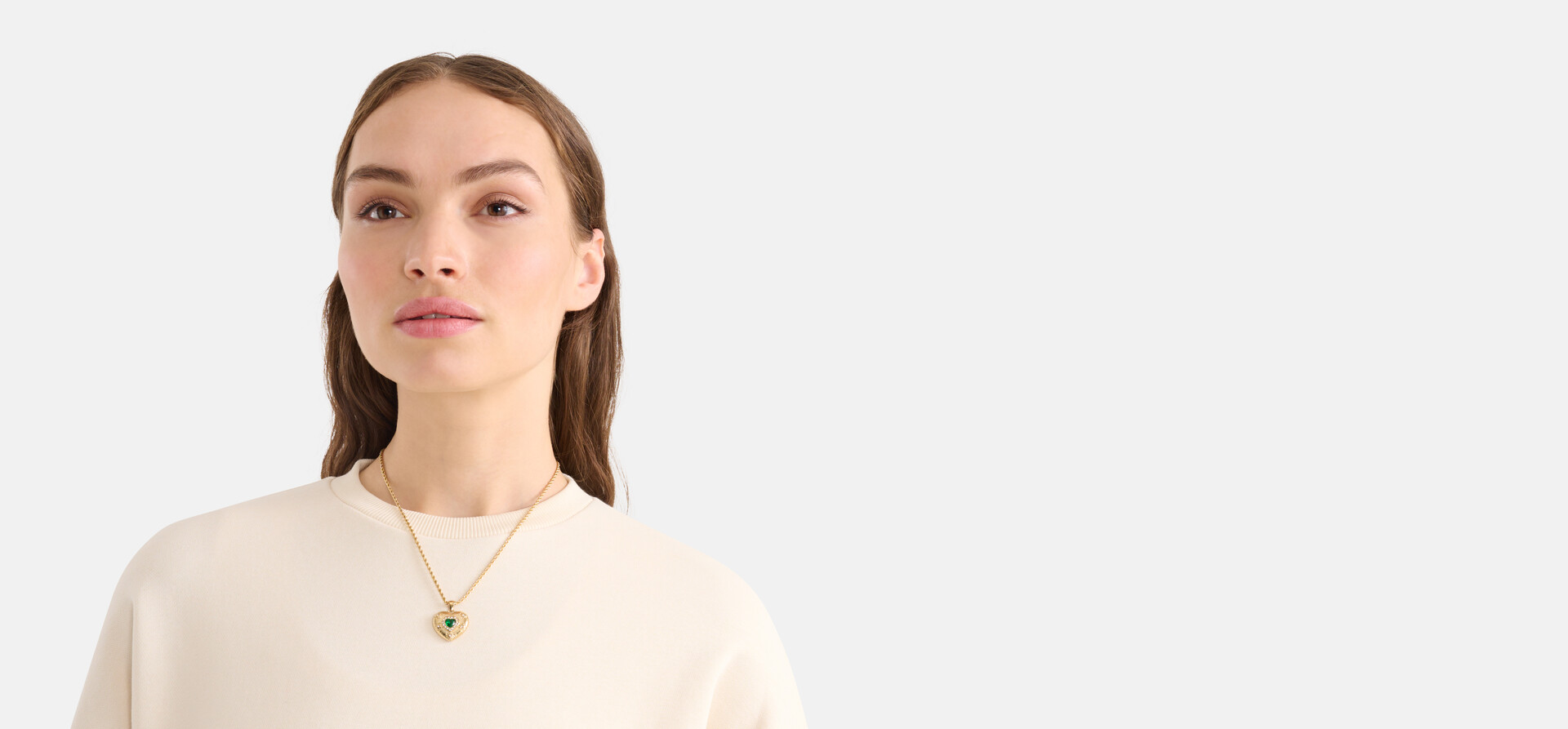 Hartjes Bedel Ketting Groen SHOEBY ACCESSOIRES