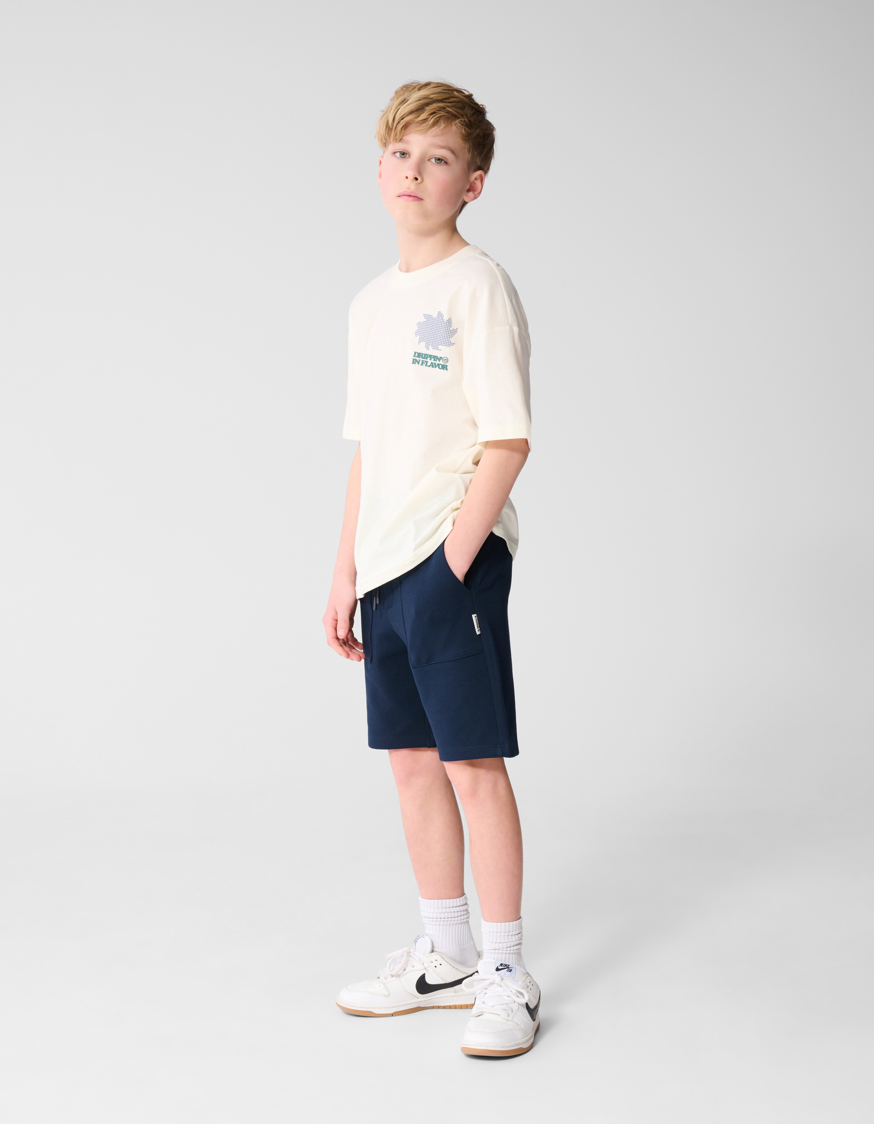 Piqu&eacute;-Short Dunkelblau SHOEBY BOYS