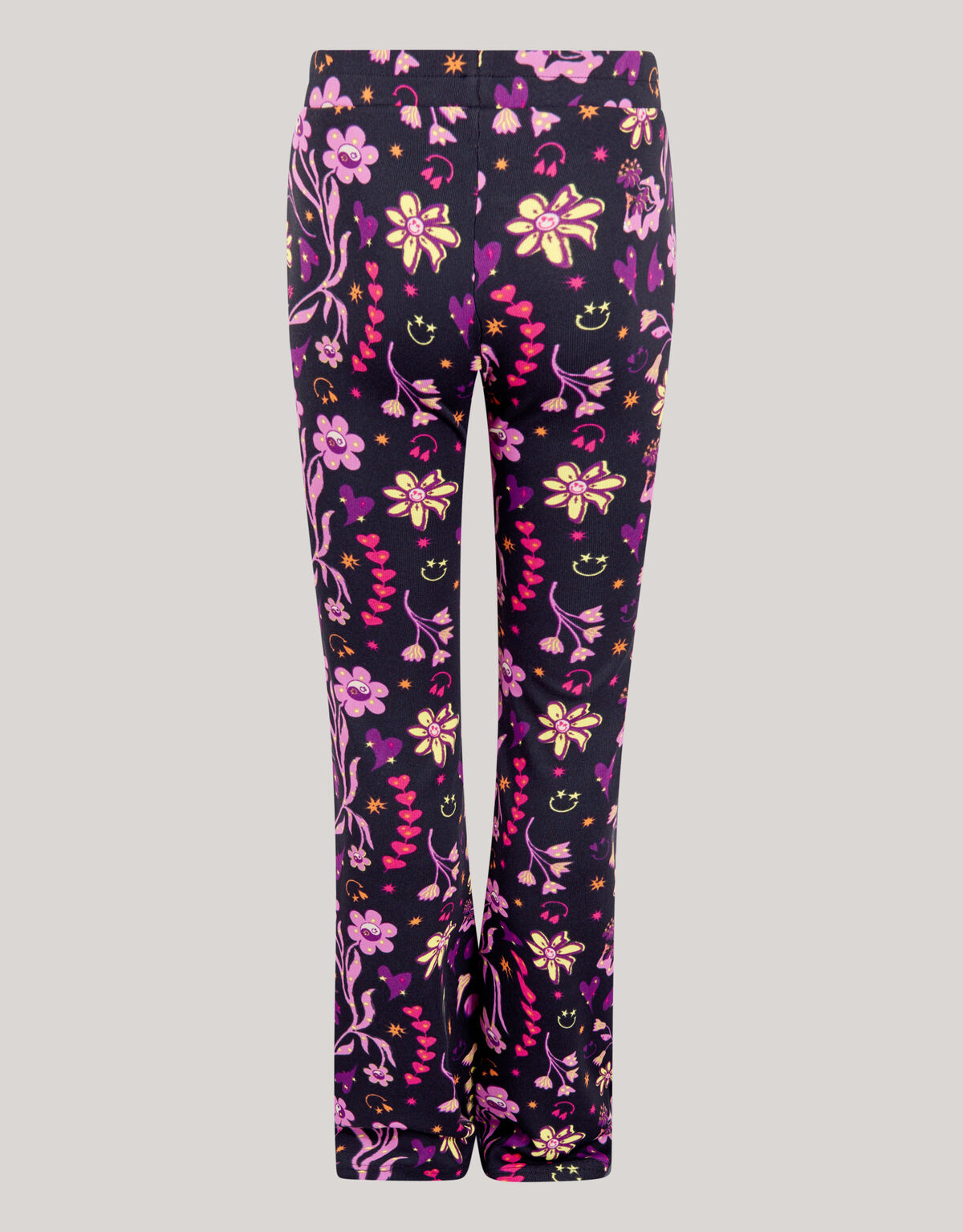 Smile Rib Flared Legging Schwarz SHOEBY GIRLS