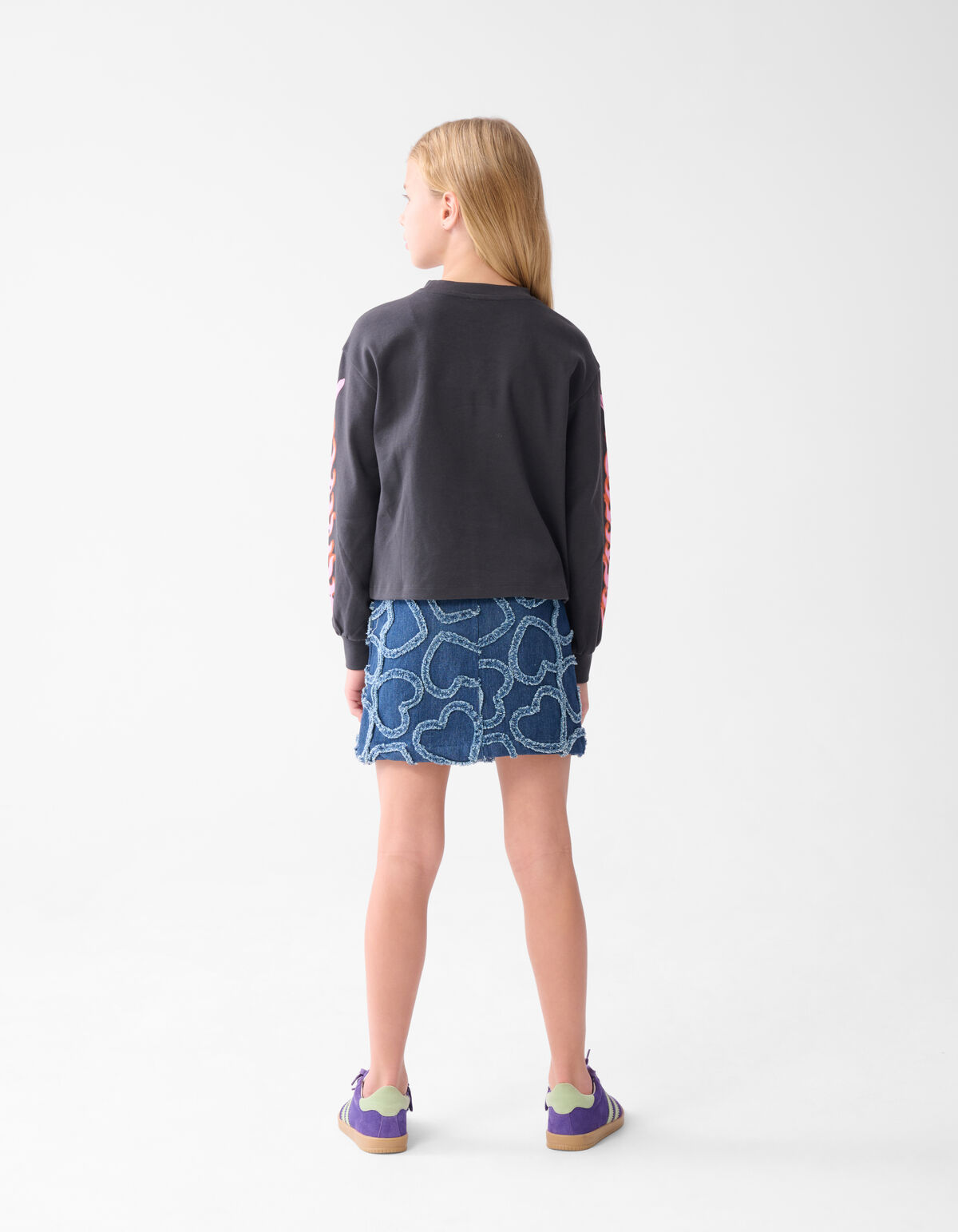 Flame T-shirt Dunkelgrau SHOEBY GIRLS