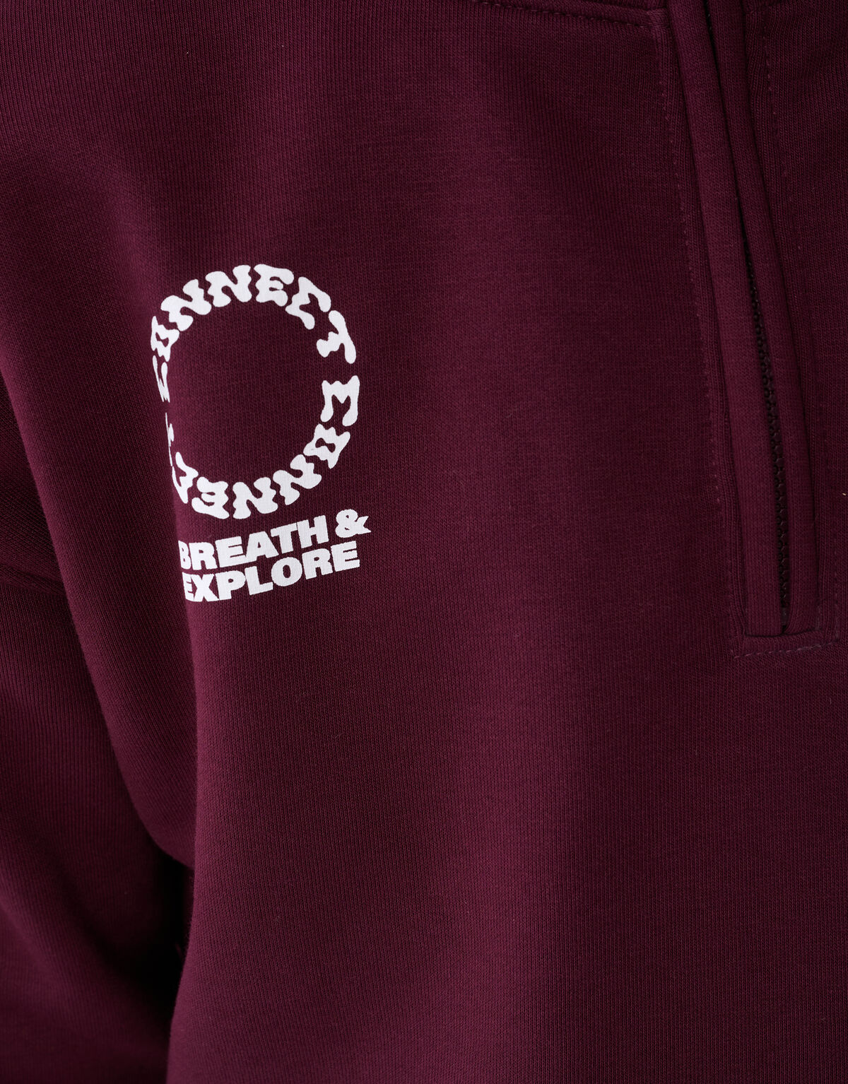 Halb-Reißverschluss-Pullover Dunkelrot SHOEBY BOYS