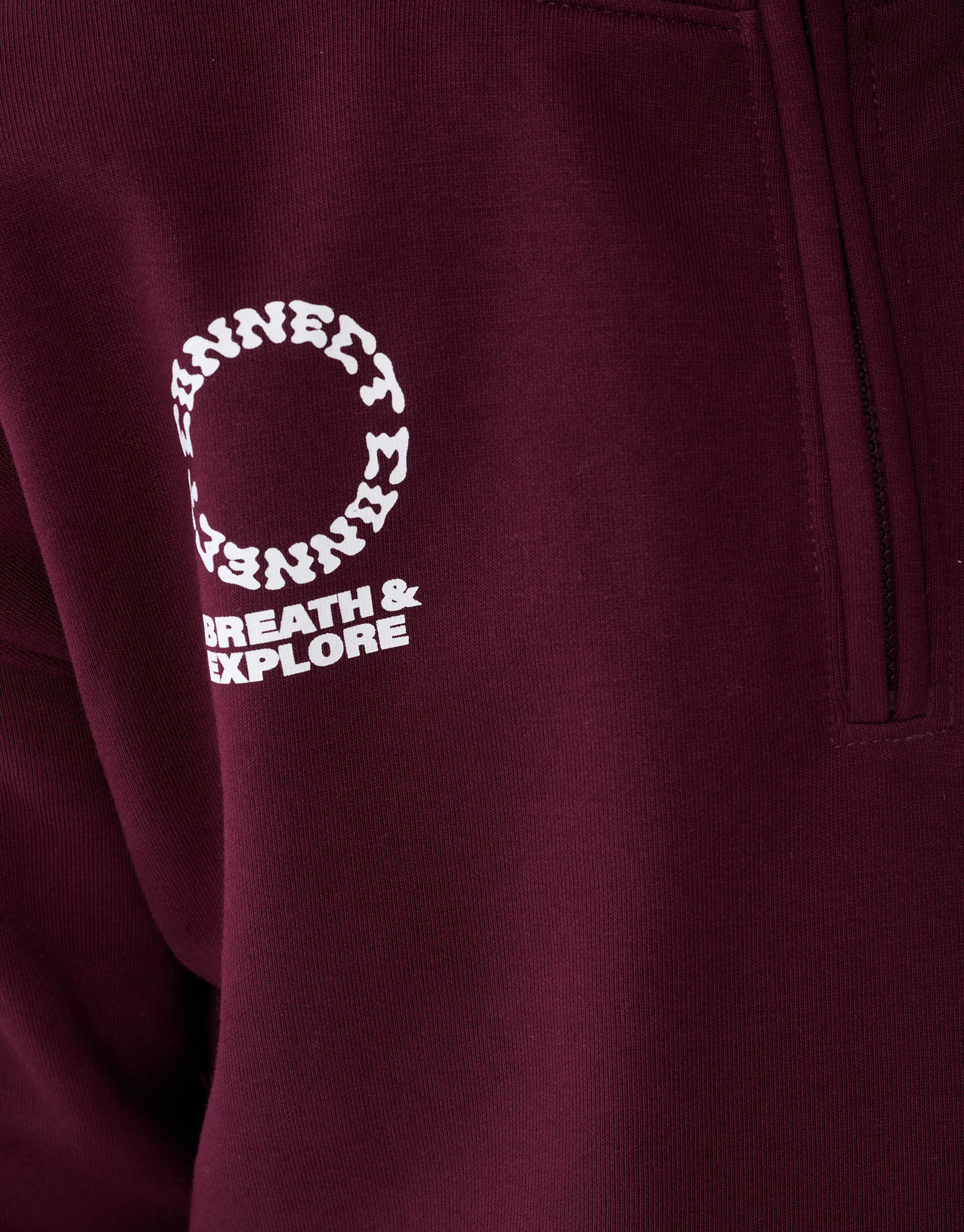 Halb-Reißverschluss-Pullover Dunkelrot SHOEBY BOYS