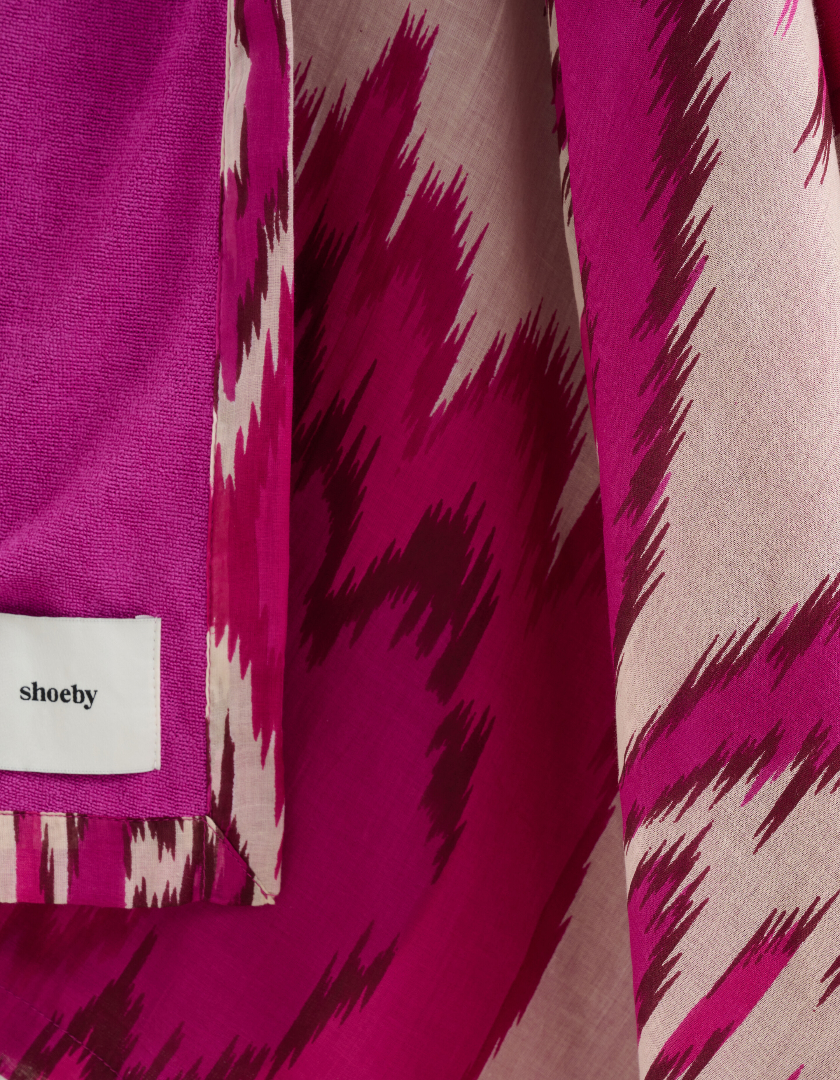Graphic Print Badetuch Rosa SHOEBY ACCESSOIRES