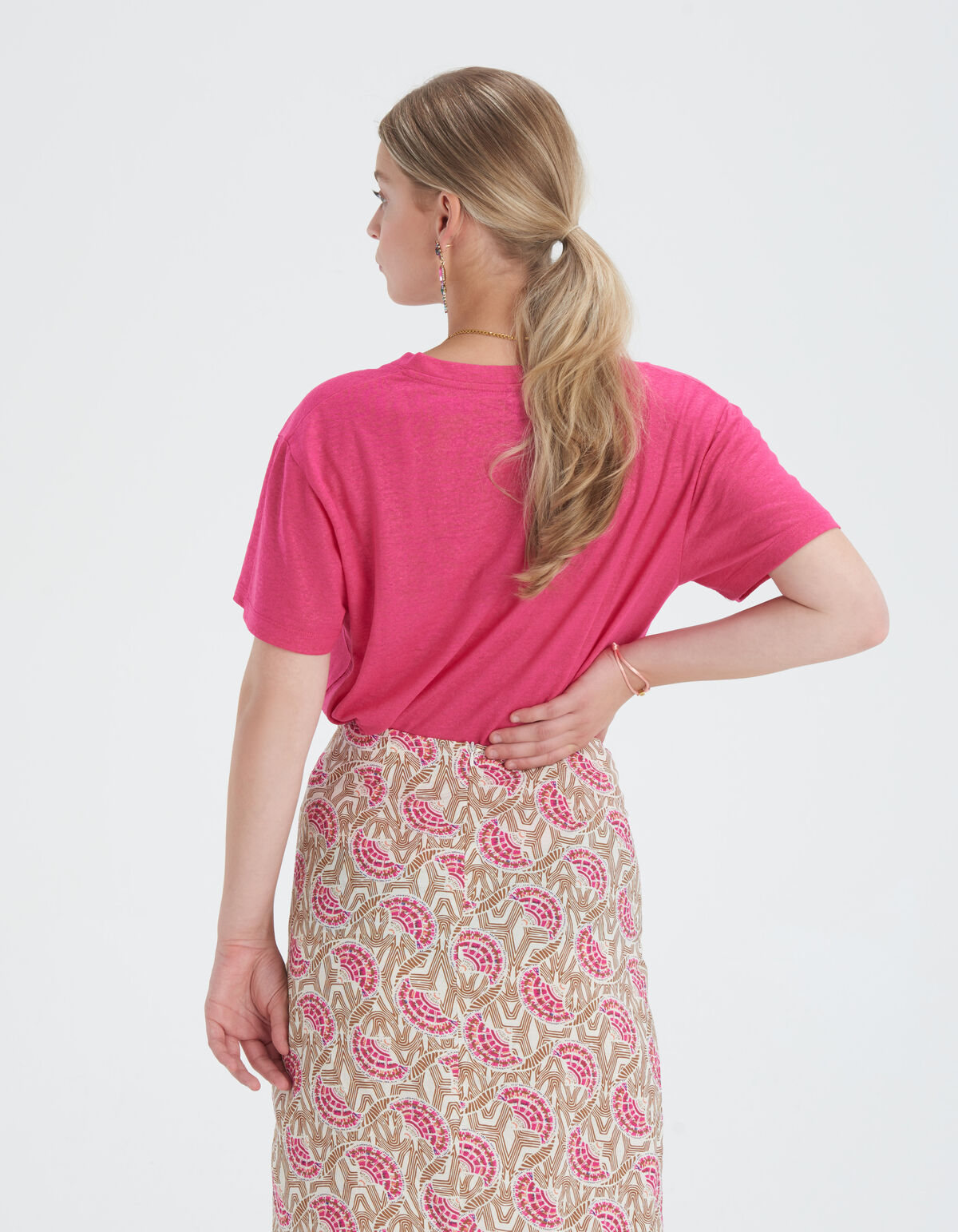 Leinen Mix T-Shirt EKSEPT