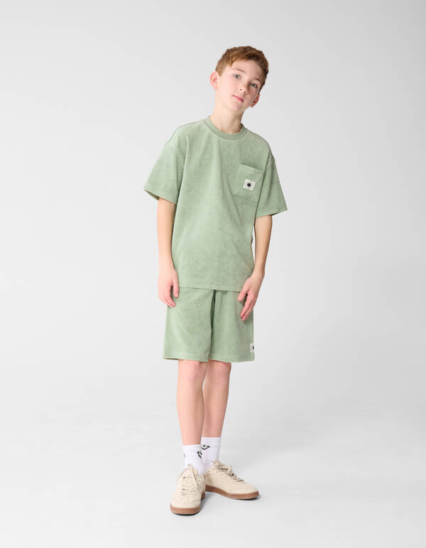 Frottee-Langarmshirt Hellgr&uuml;n SHOEBY BOYS
