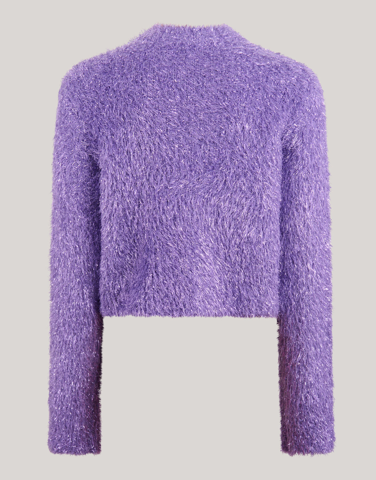 Flauschige Glitzerstrickjacke Lila SHOEBY GIRLS