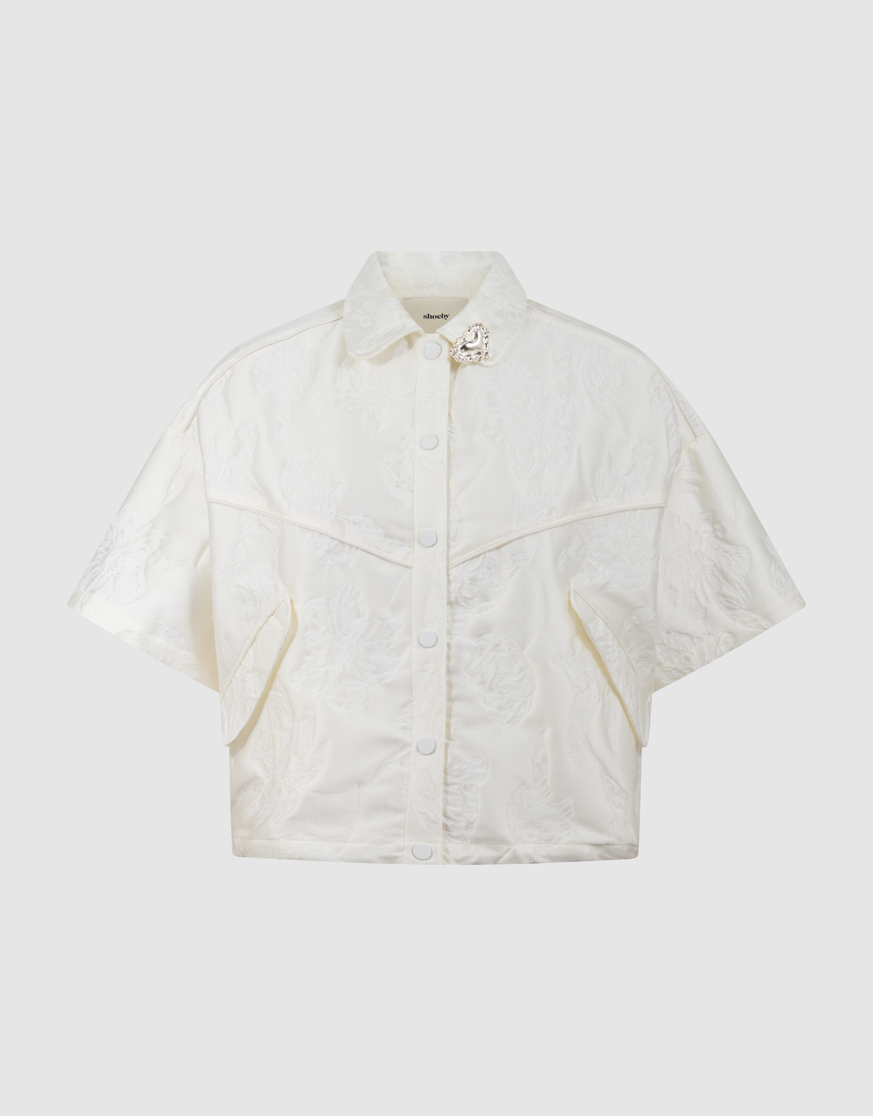 Oversized Jacquard Jacke Off-White SHOEBY WOMEN