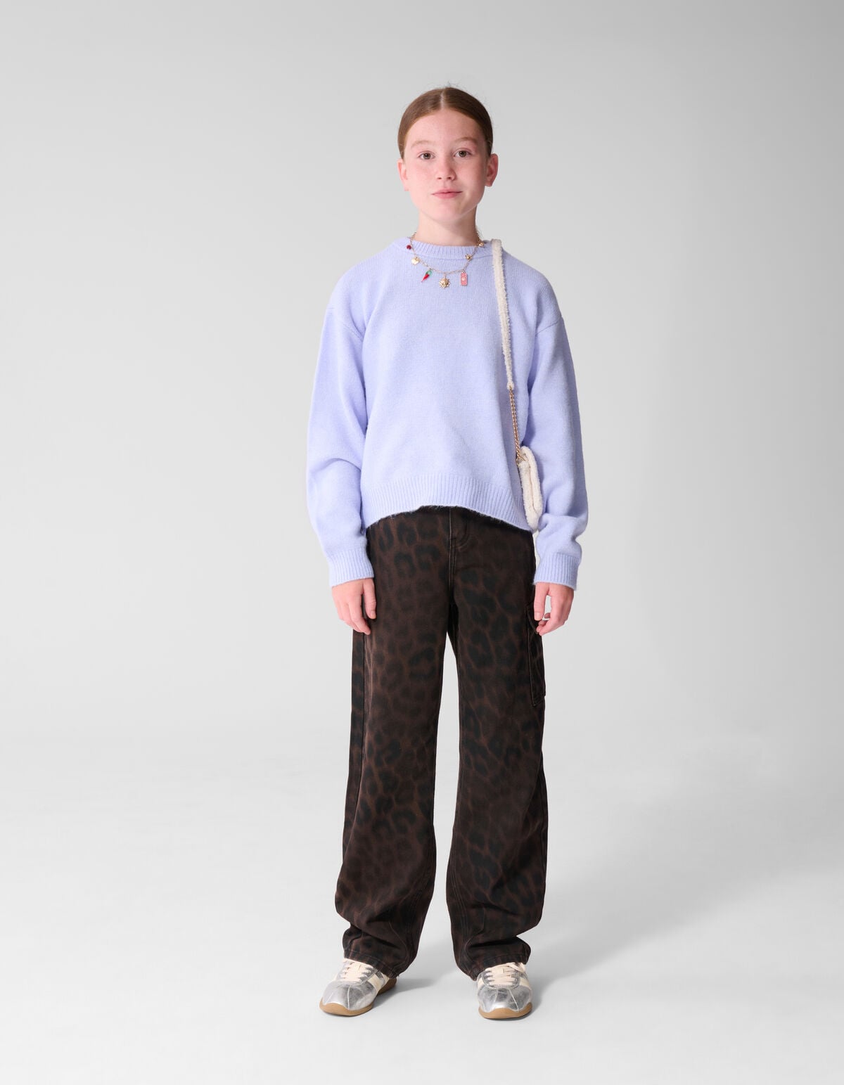 Braune Cargohose Leopardenmuster SHOEBY GIRLS