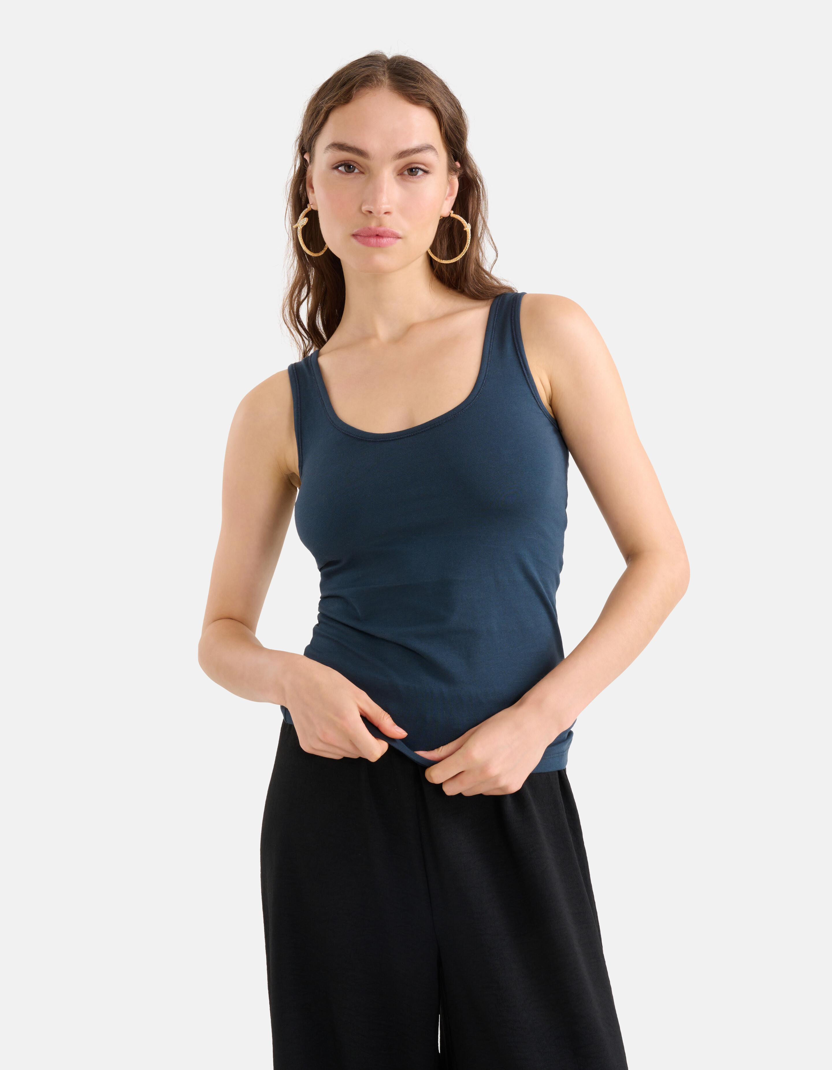 Basic Tank Top Dunkelblau SHOEBY WOMEN