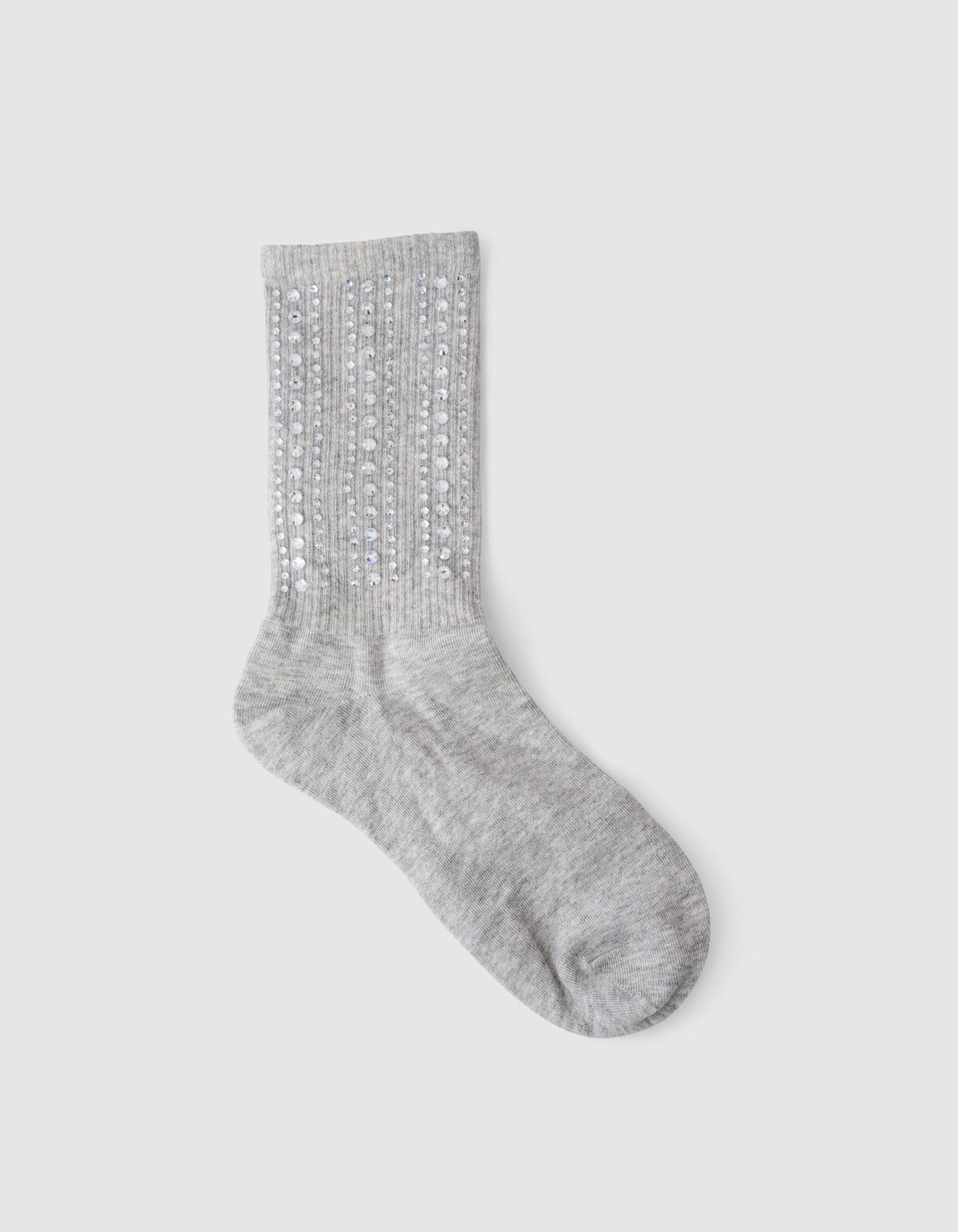 Strass-Socke Hellgrau SHOEBY ACCESSOIRES
