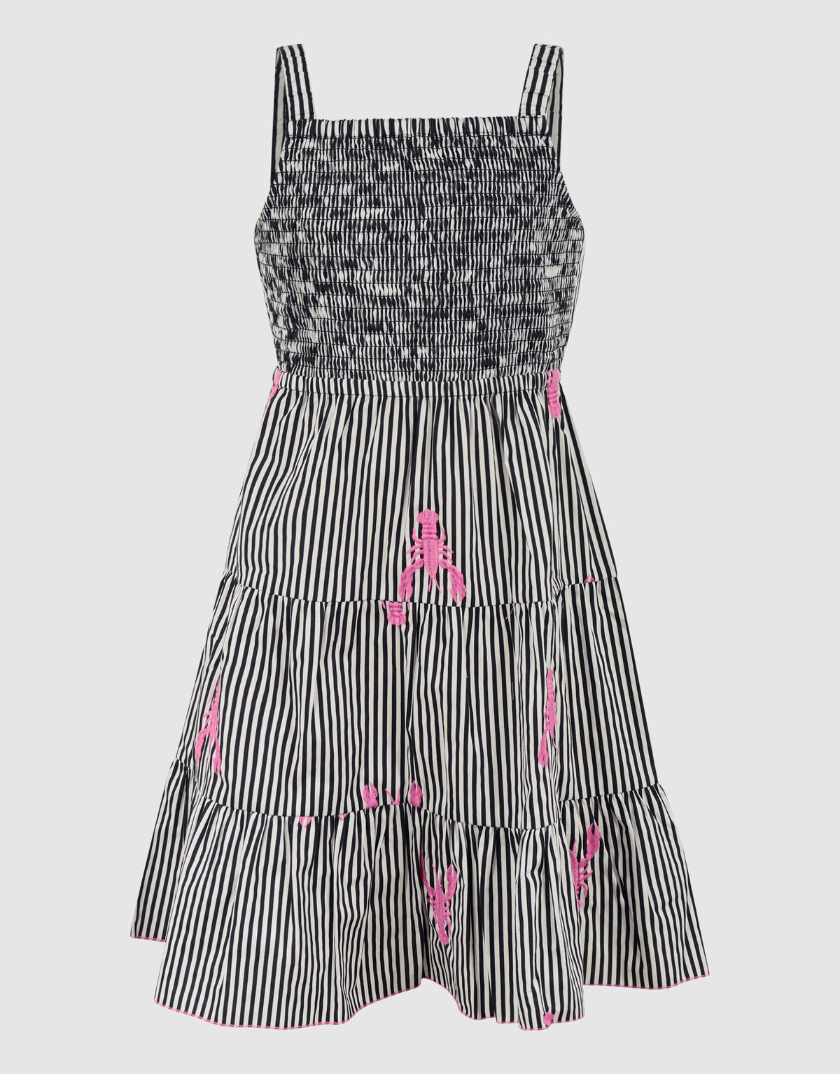 Gestreiftes Hummerkleid Schwarz SHOEBY GIRLS