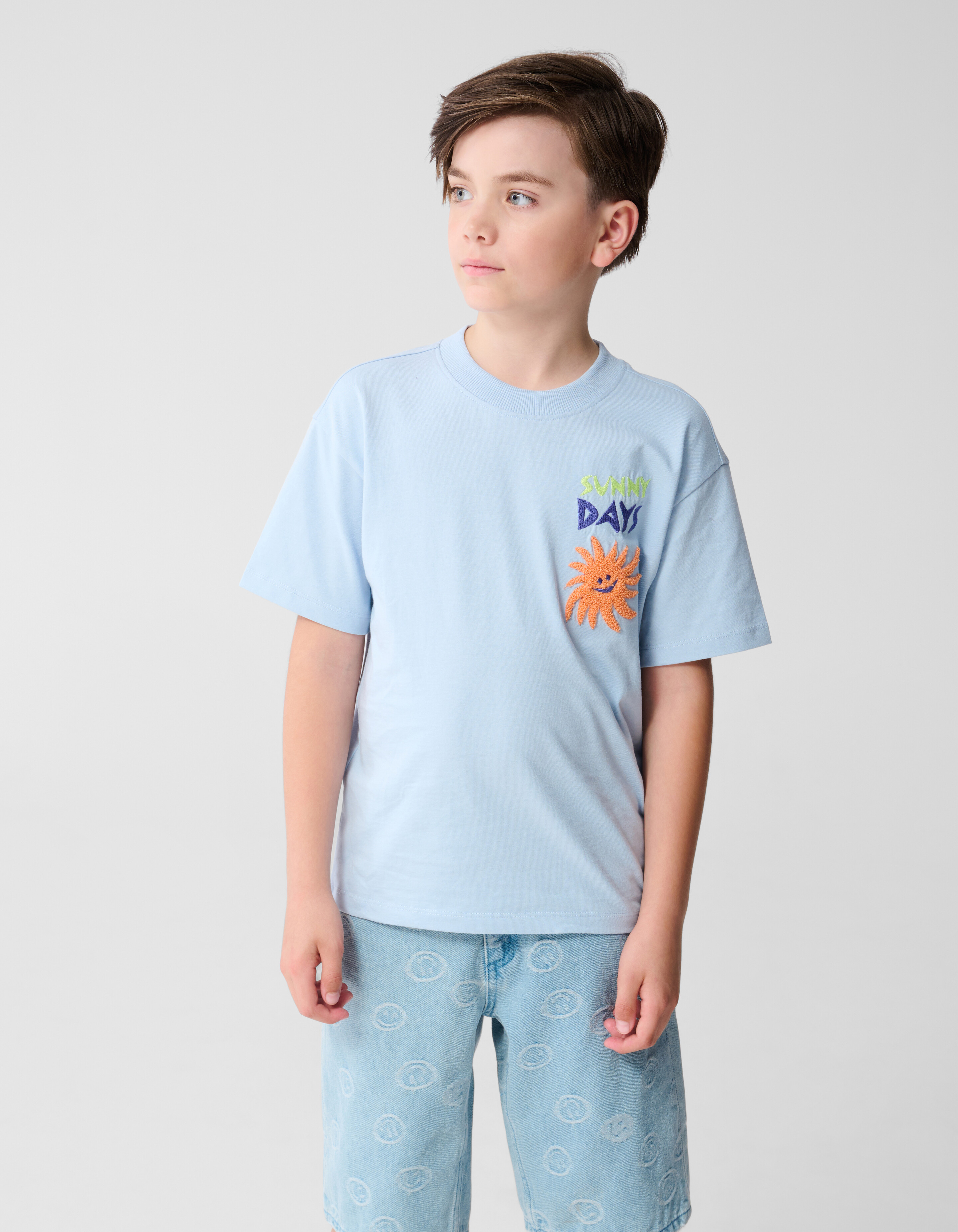 Sunny Days Artwork T-shirt Hellblau SHOEBY BOYS