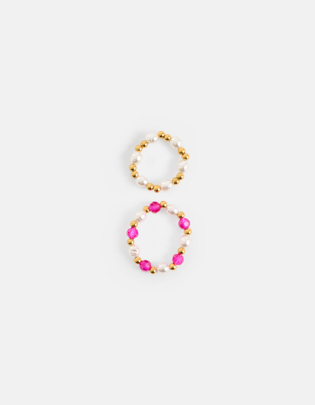 Perlenring-Set Rosa SHOEBY ACCESSOIRES