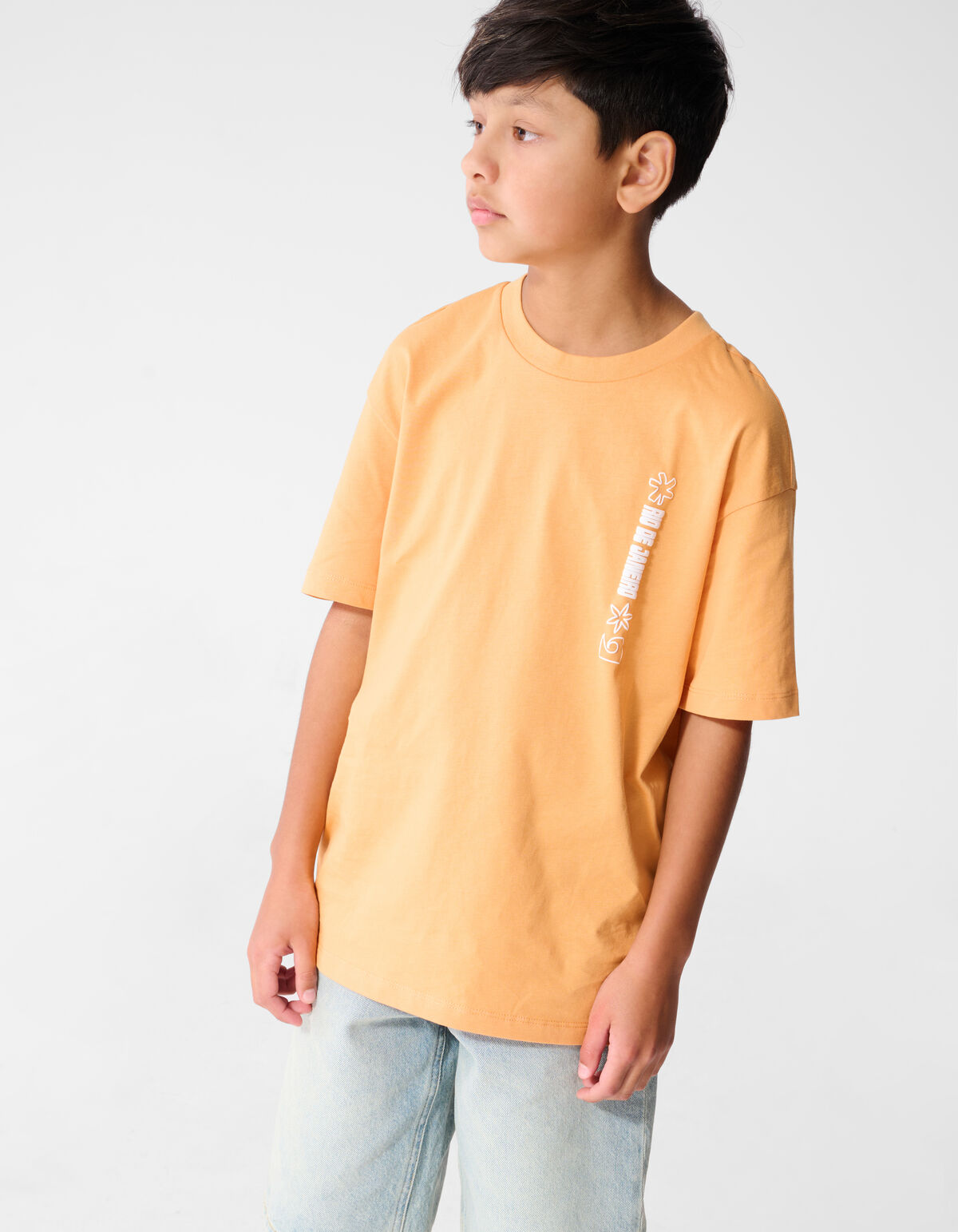 Holiday Artwork T-Shirt Hellorange SHOEBY BOYS