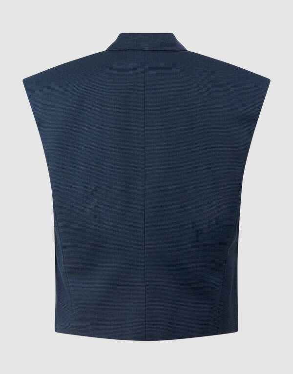 Karomuster Weste Dunkelblau SHOEBY WOMEN