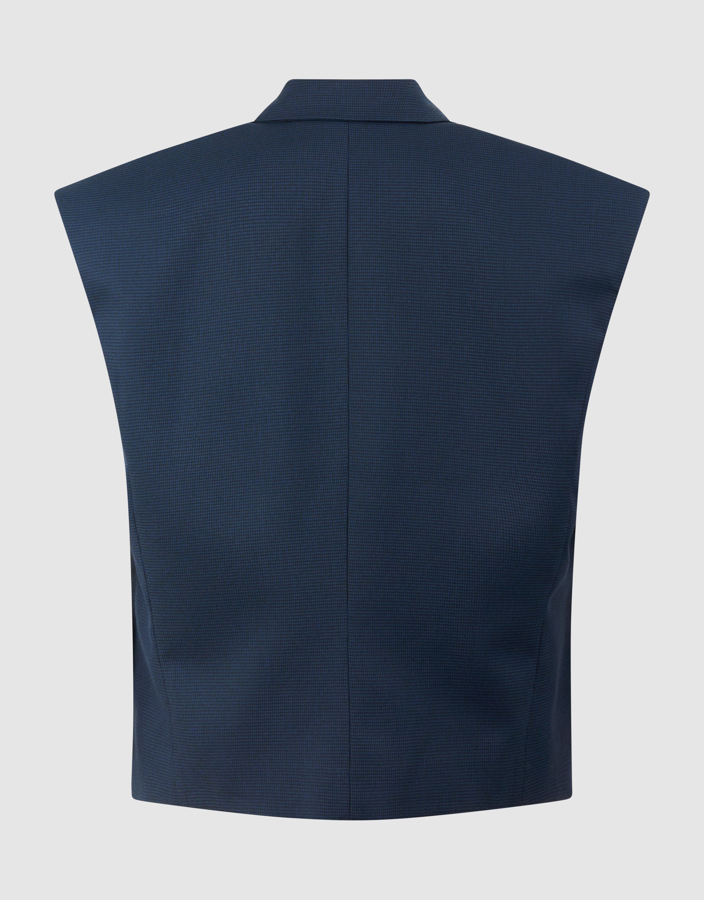 Karomuster Weste Dunkelblau SHOEBY WOMEN