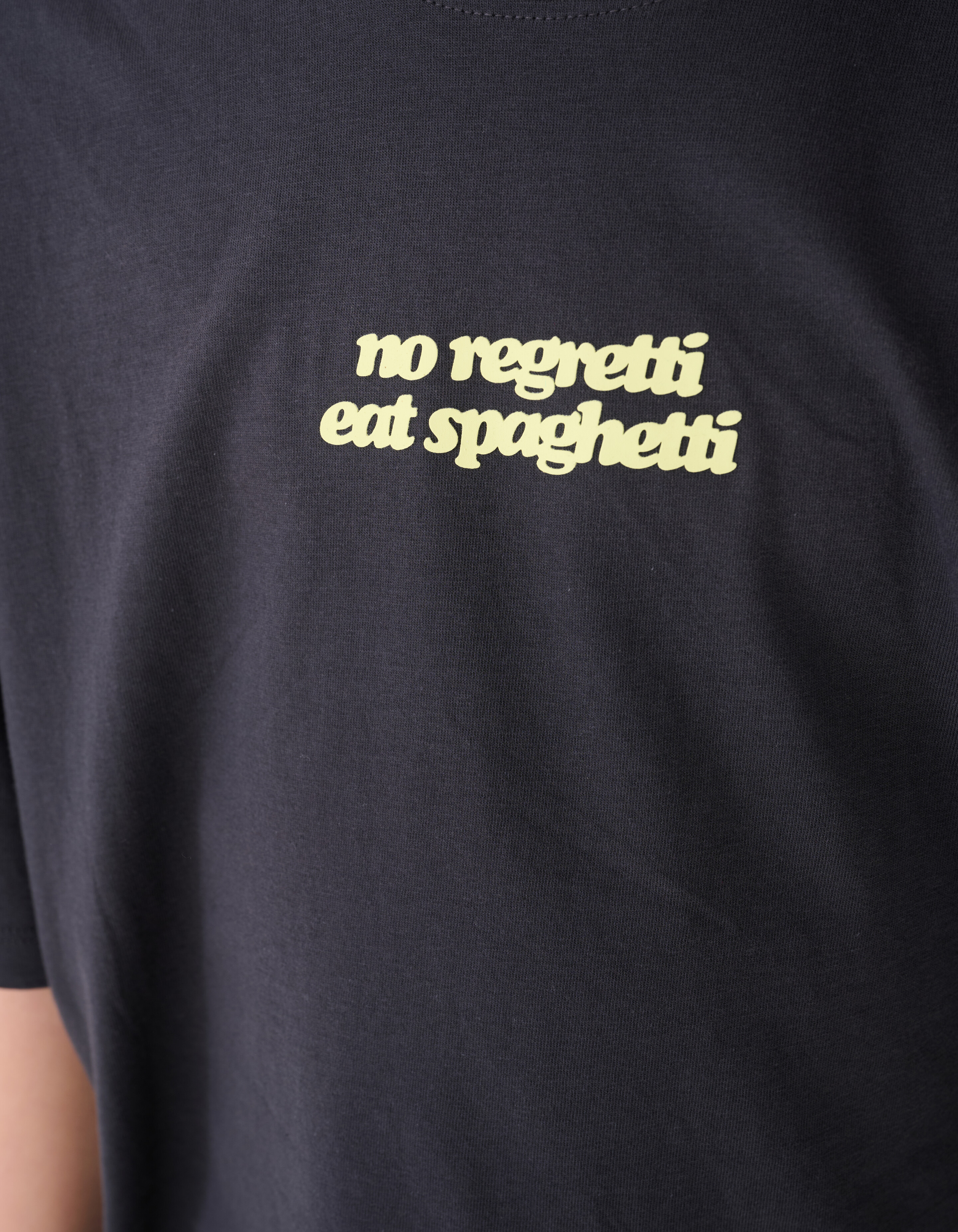 Spaghetti Artwork T-Shirt Dunkelgrau SHOEBY BOYS