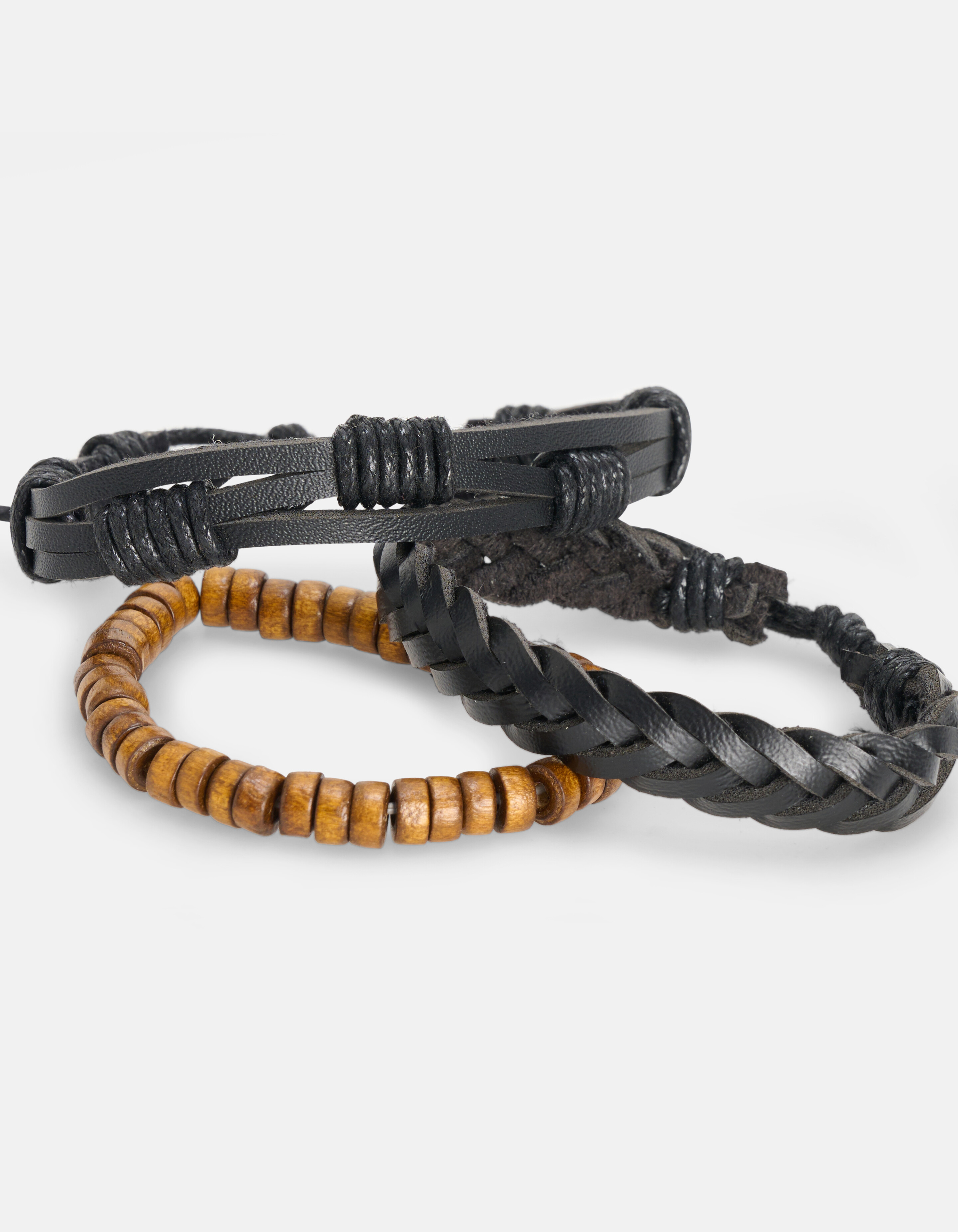 Armbänder Set Schwarz SHOEBY ACCESSOIRES