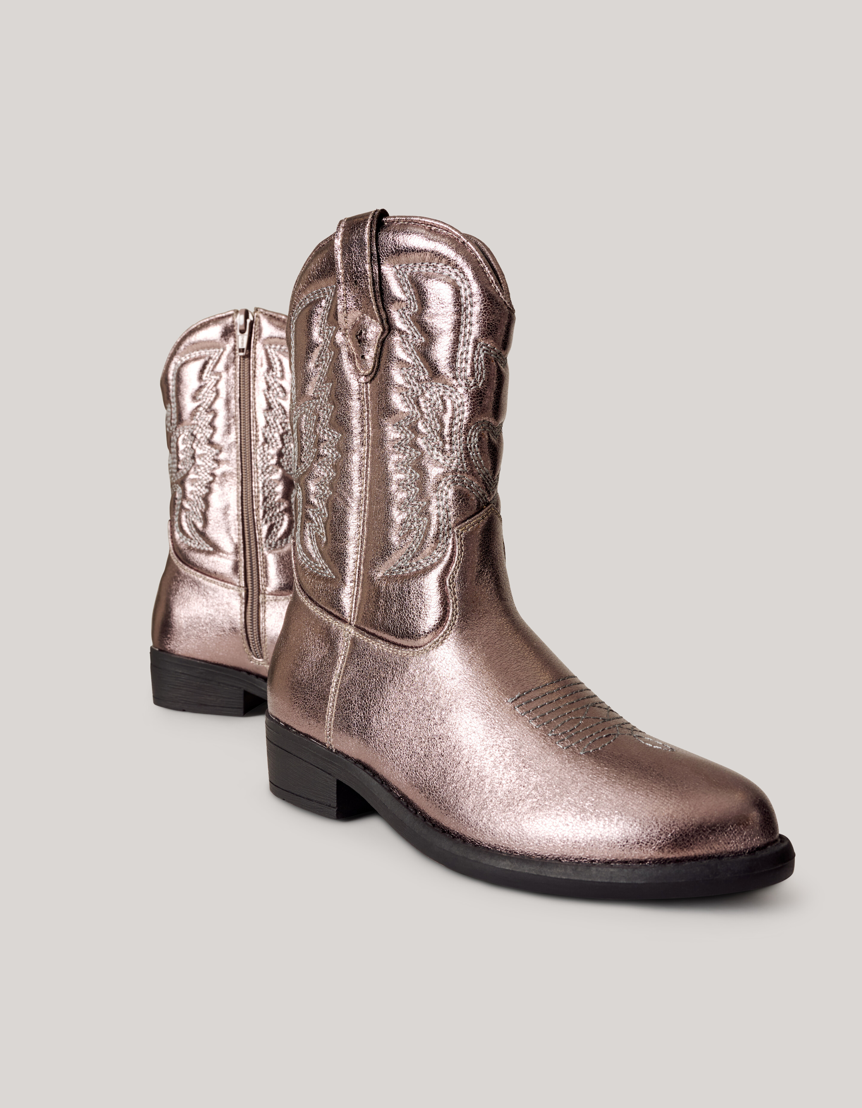 Metallische Cowboystiefel Gold SCHOENEN SHOEBY