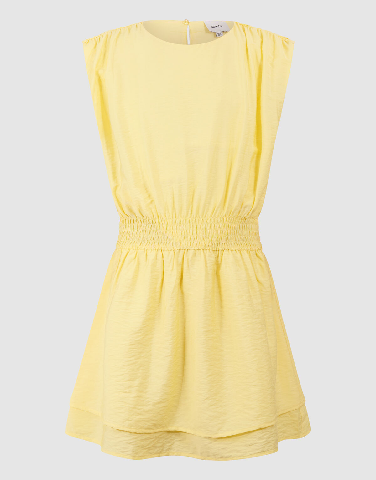 Smock Mini Kleid Hellgelb SHOEBY GIRLS