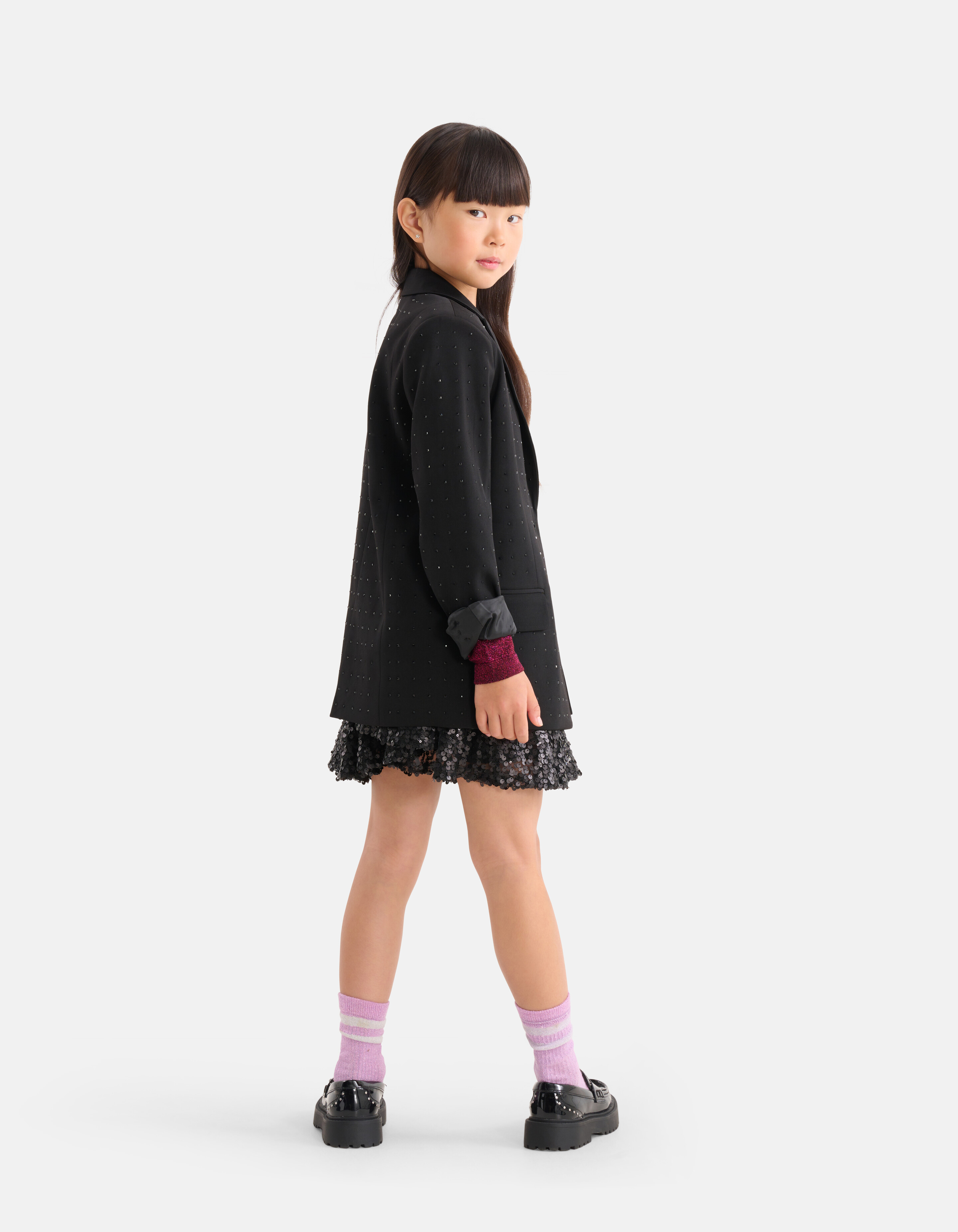 Strassbesetzter Blazer Schwarz von Nicolette SHOEBY GIRLS