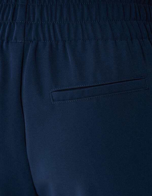 Kanten Wide-Leg-Hose Dunkelblau SHOEBY WOMEN