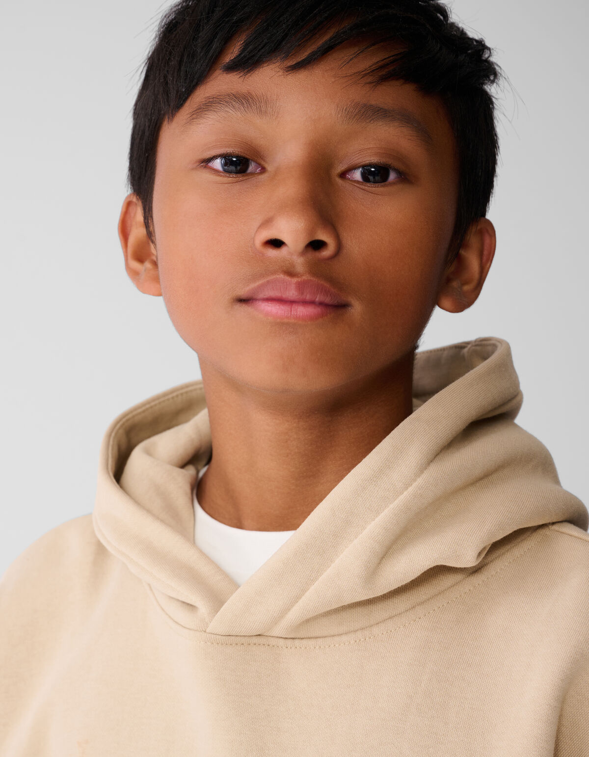 Regelbrecher Kunstwerk Kapuzenpullover Beige SHOEBY BOYS