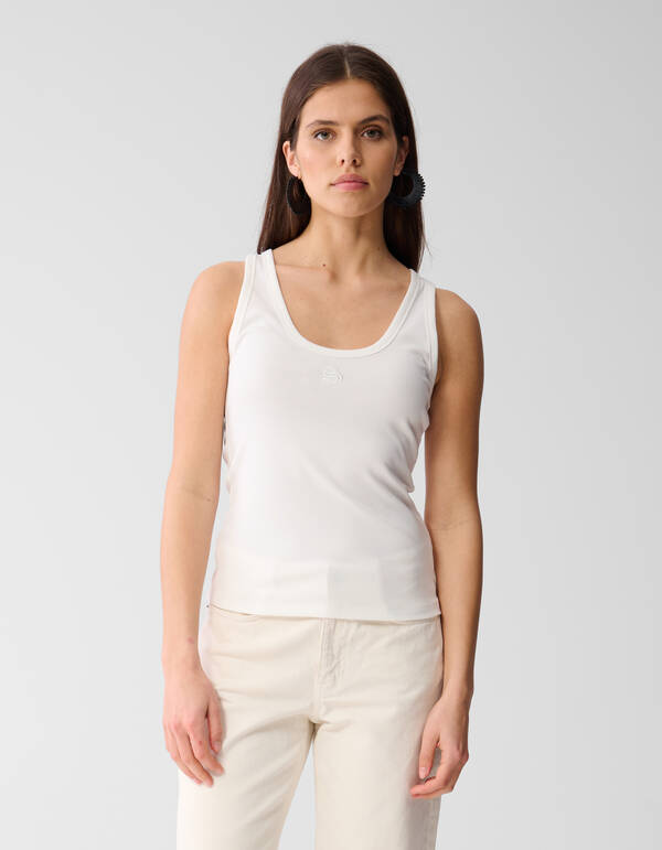 Shoeby Logo Tanktop Weiß SHOEBY WOMEN