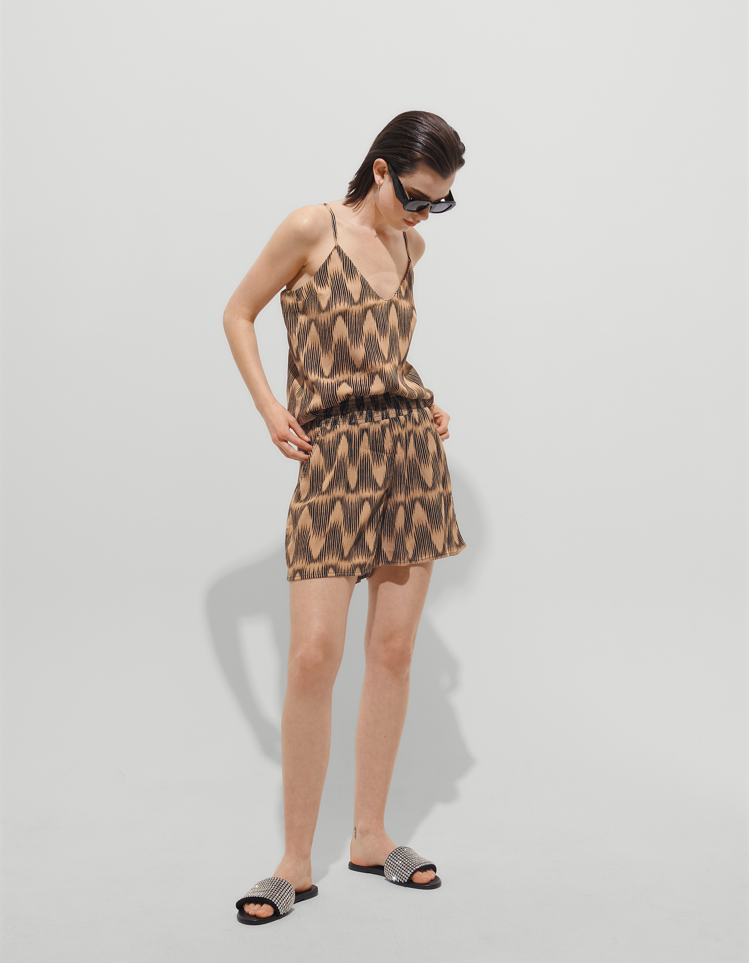 Crinkle Singlet Braun SHOEBY WOMEN