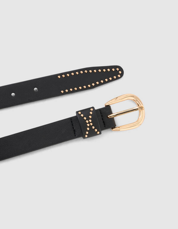 Studs Riem Schwarz SHOEBY ACCESSOIRES