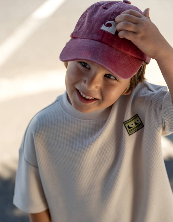 Struktur T-Shirt Beige SHOEBY BOYS